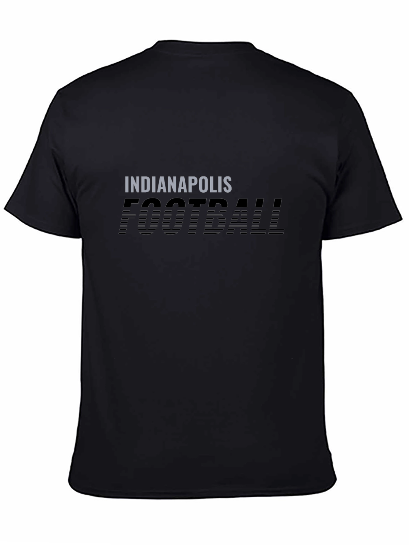 Indianapolis Football Black Graphic T-Shirt