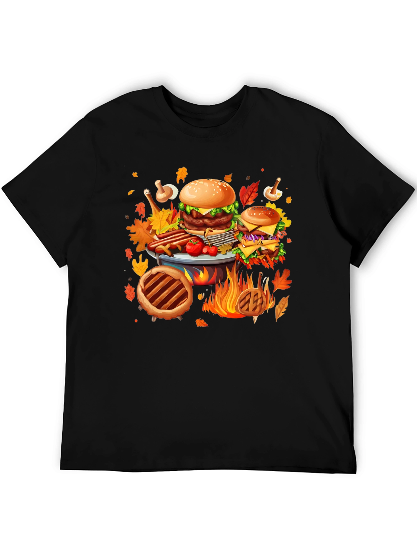 Fall Feast Graphic Tee - Thanksgiving BBQ