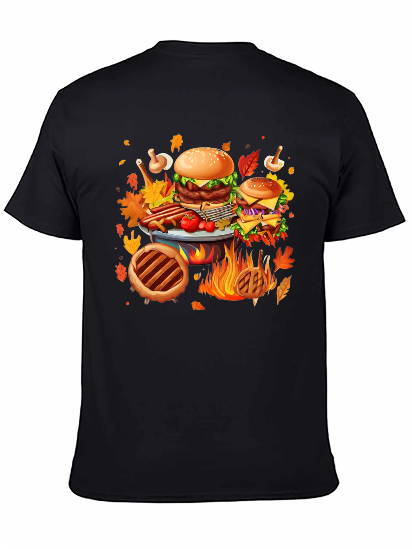Fall Feast Graphic Tee - Thanksgiving BBQ