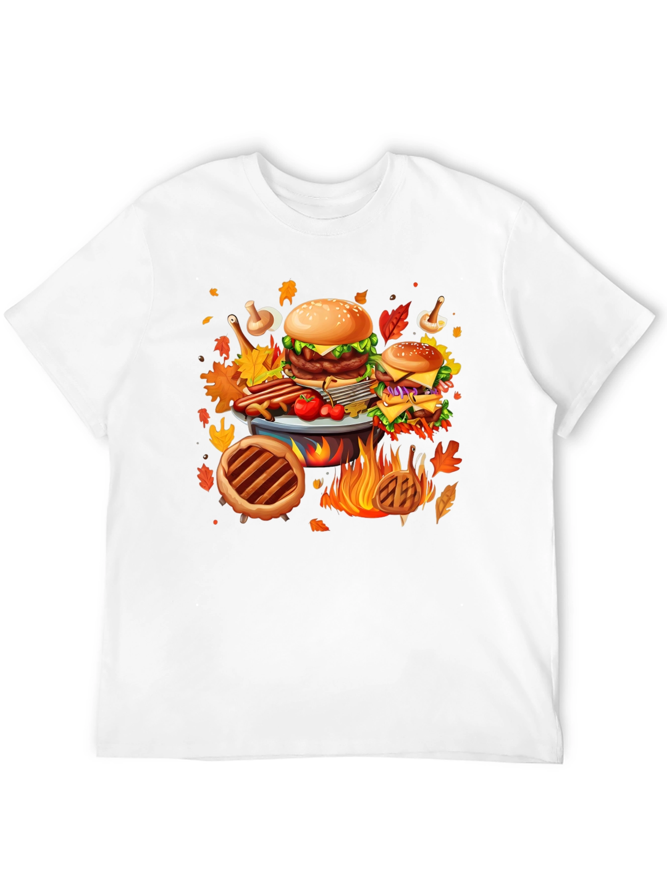 Fall Feast Graphic Tee - Thanksgiving BBQ