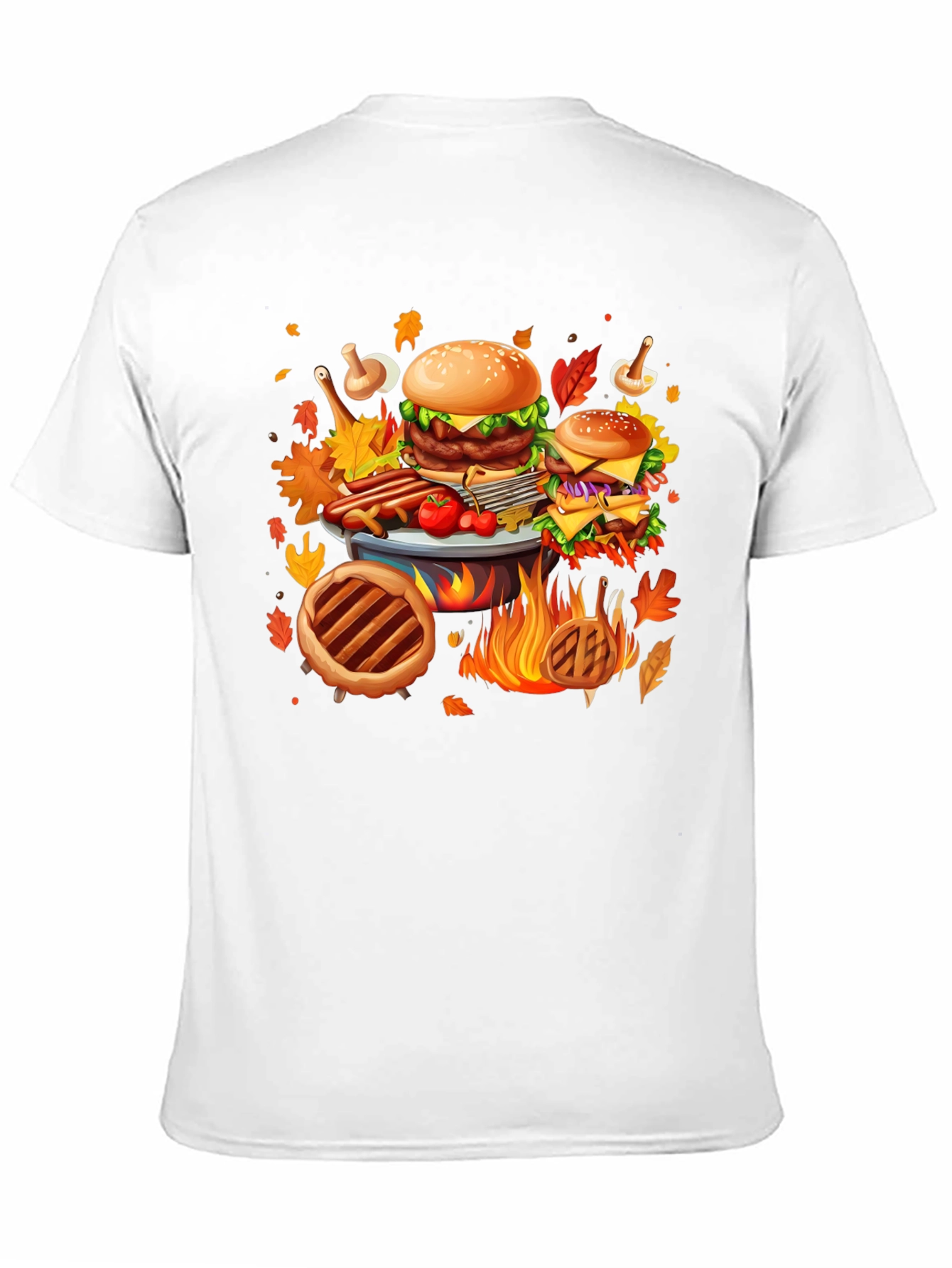 Fall Feast Graphic Tee - Thanksgiving BBQ
