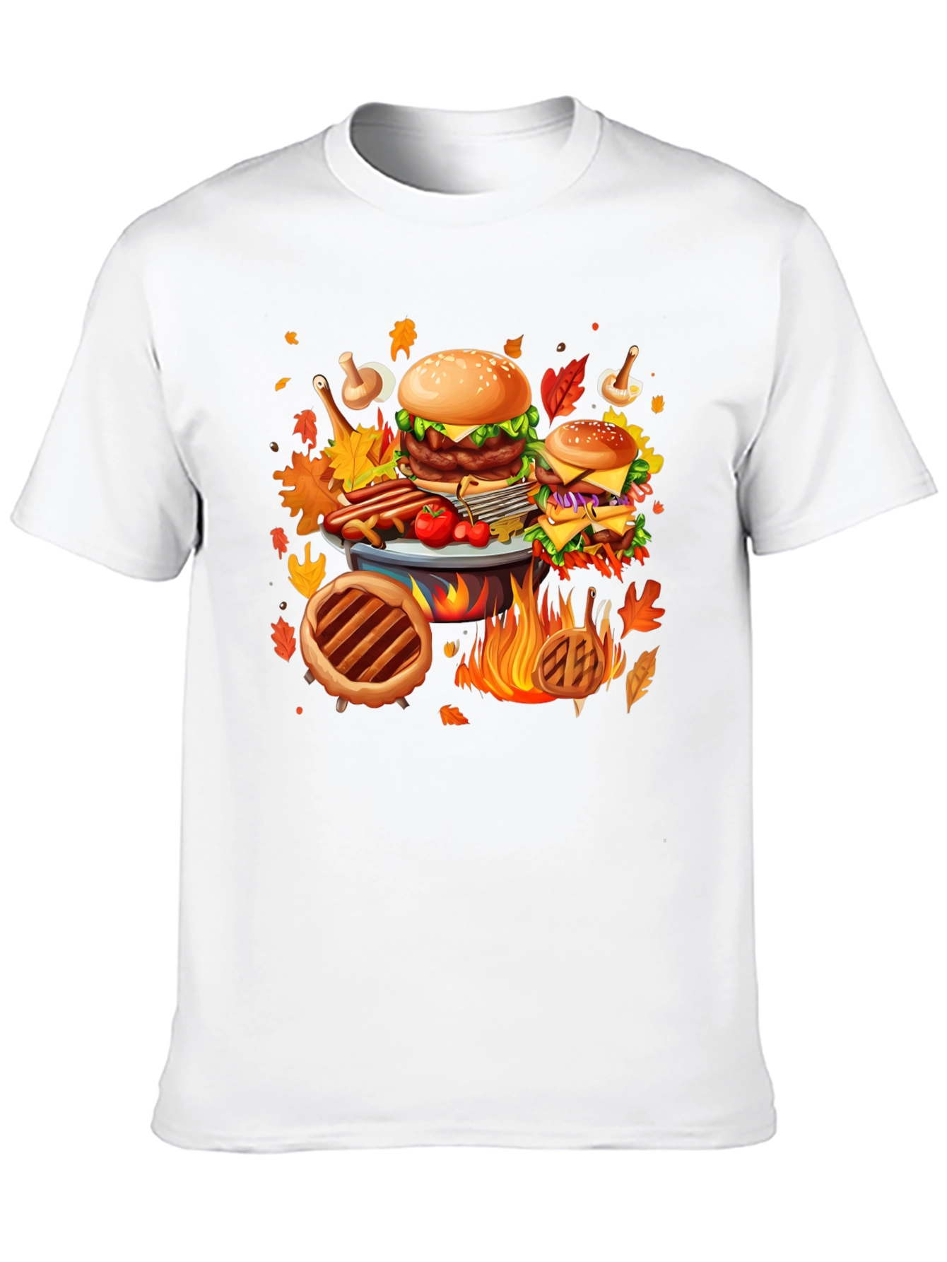 Fall Feast Graphic Tee - Thanksgiving BBQ