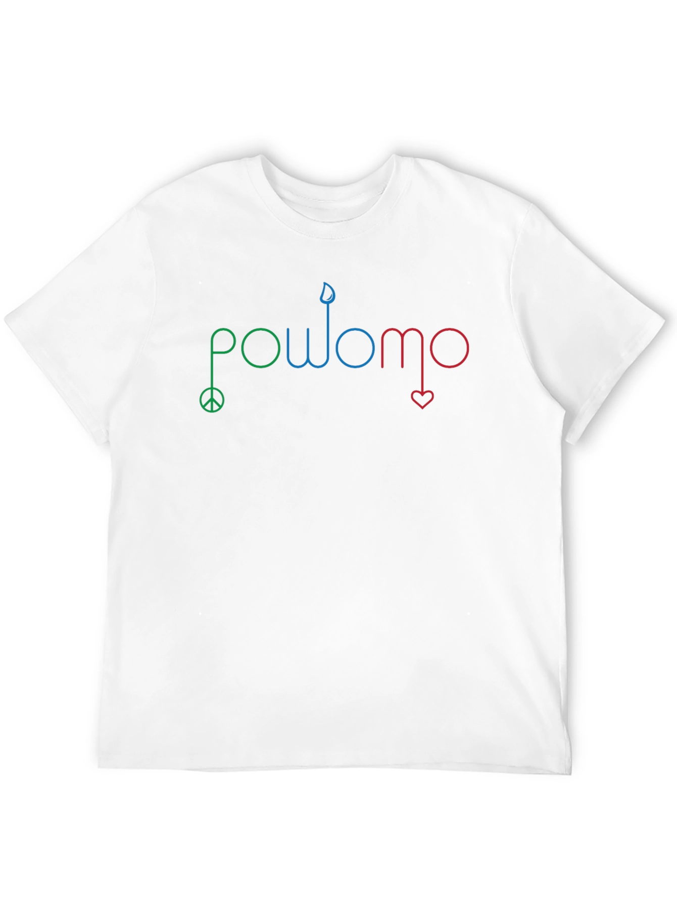 POWOMO Graphic T-Shirt - Peace Candle Heart