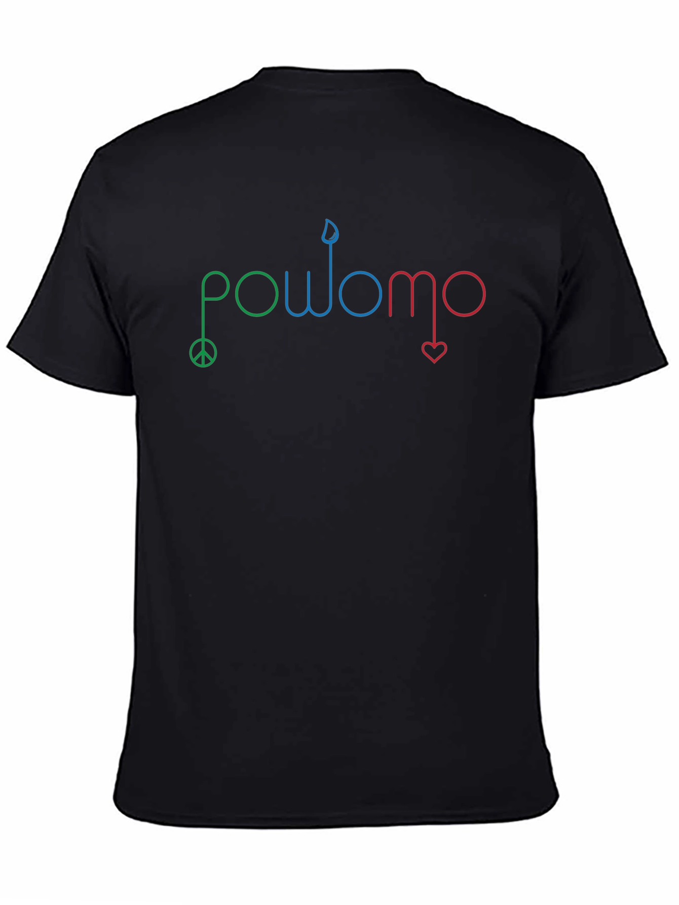 POWOMO Graphic T-Shirt - Peace Candle Heart