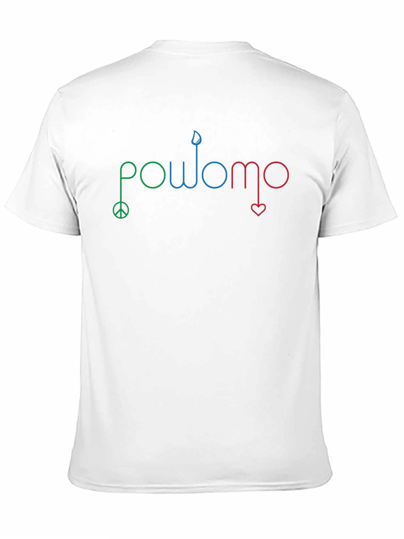 POWOMO Graphic T-Shirt - Peace Candle Heart