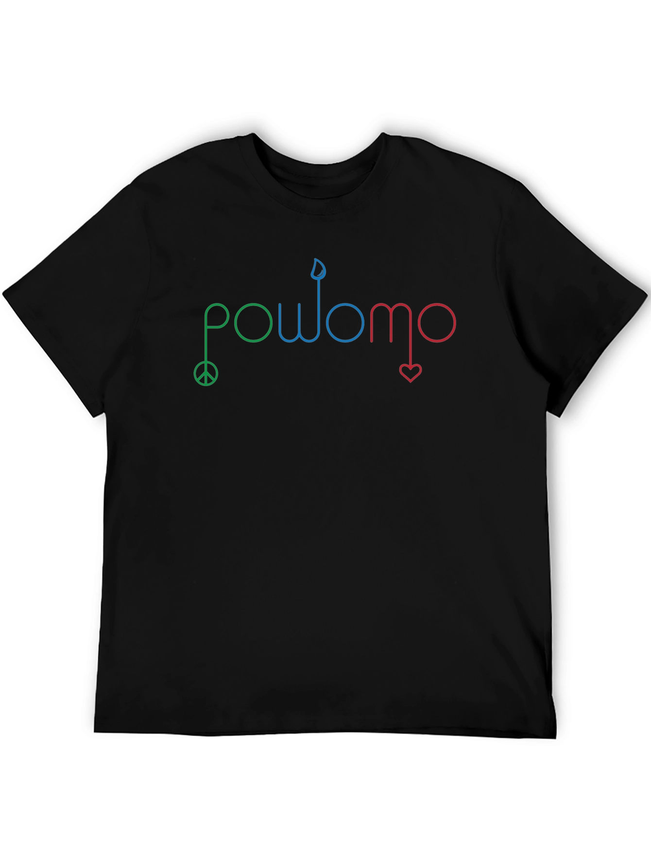 POWOMO Graphic T-Shirt - Peace Candle Heart
