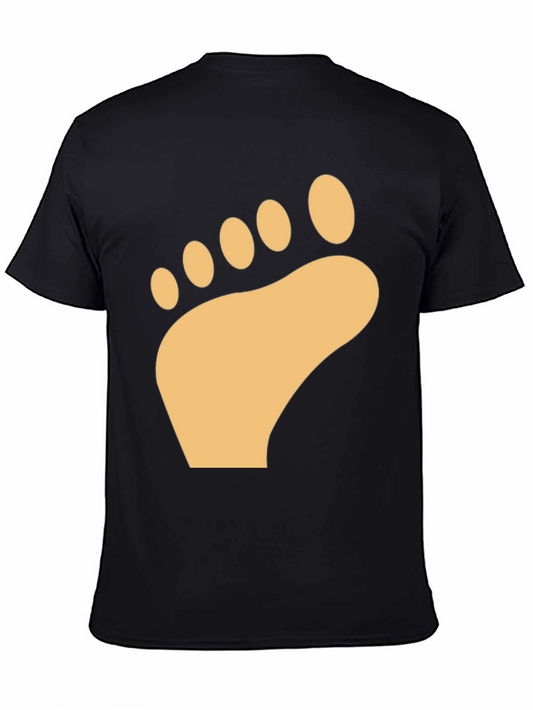 Barefoot Print T-Shirt - Soft Cotton Comfort