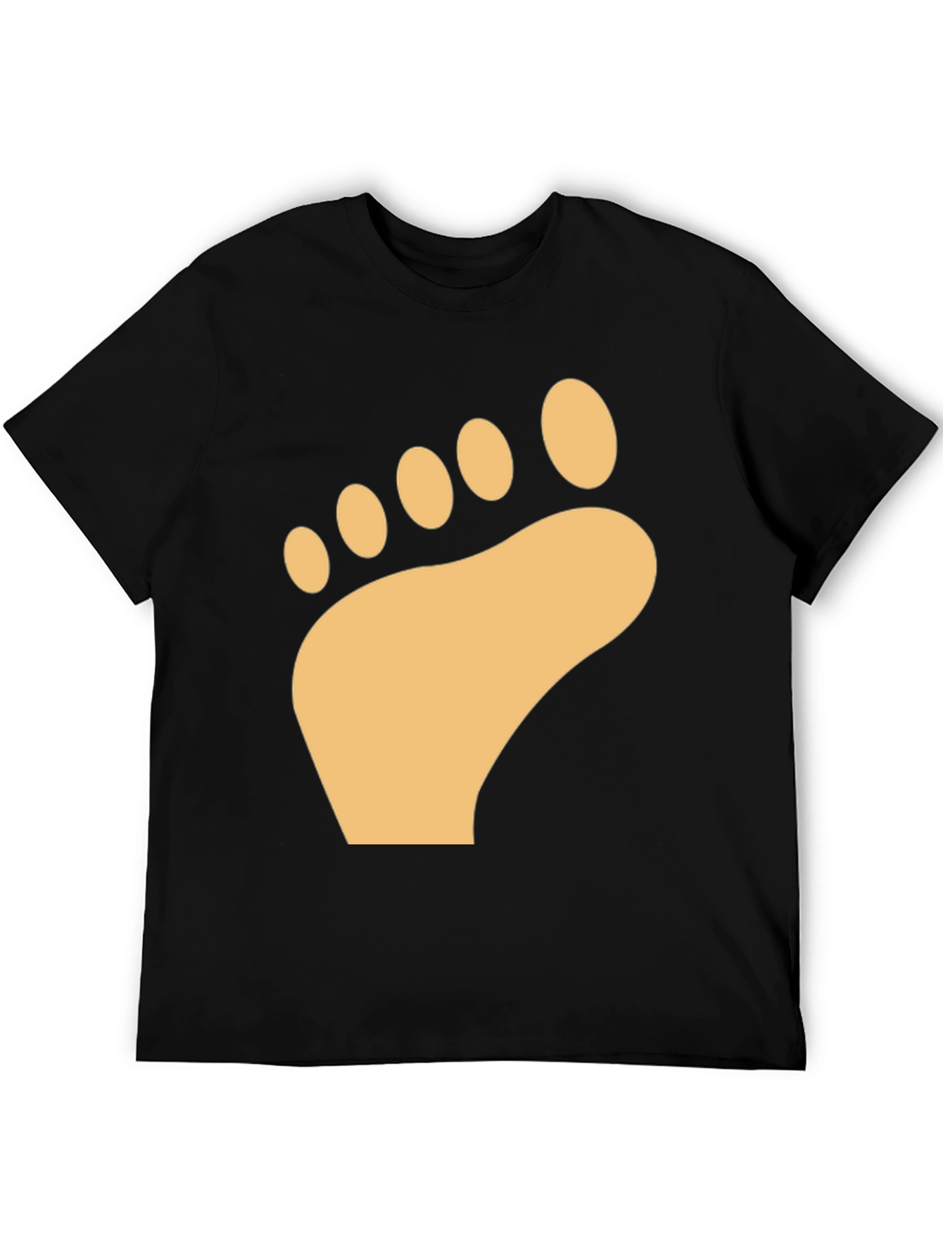 Barefoot Print T-Shirt - Soft Cotton Comfort
