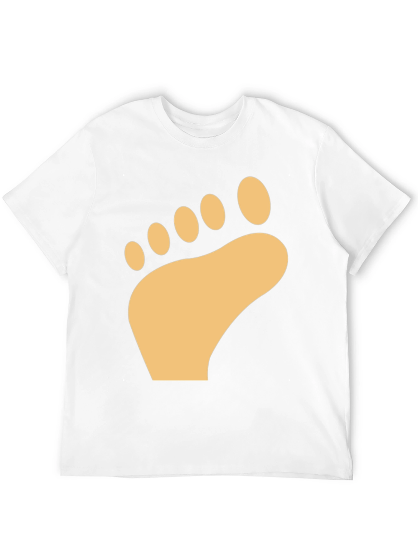 Barefoot Print T-Shirt - Soft Cotton Comfort