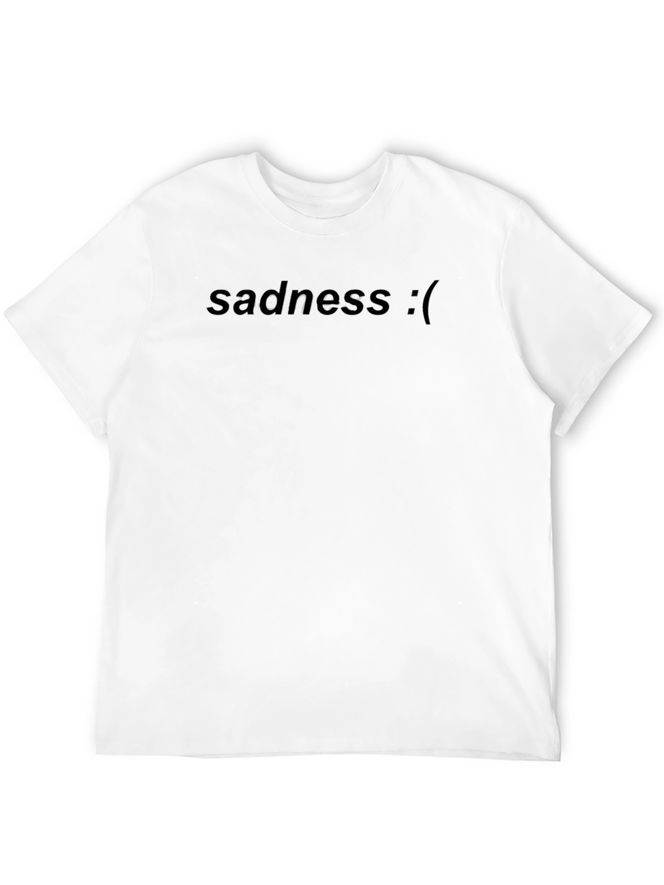 Sadness T-Shirt - Black Unisex Soft Style Tee