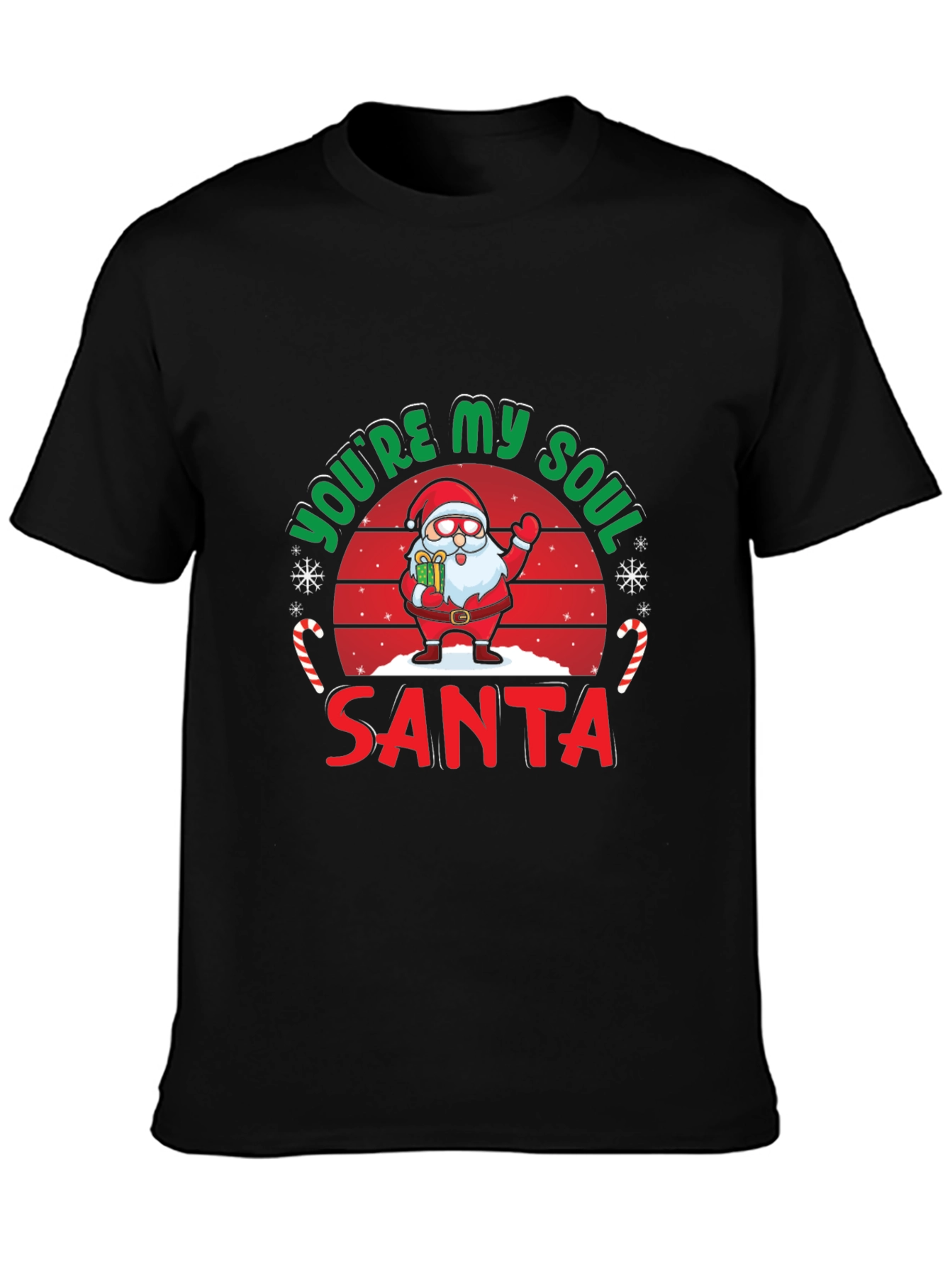 Youre My Soul Santa Black Graphic Tee