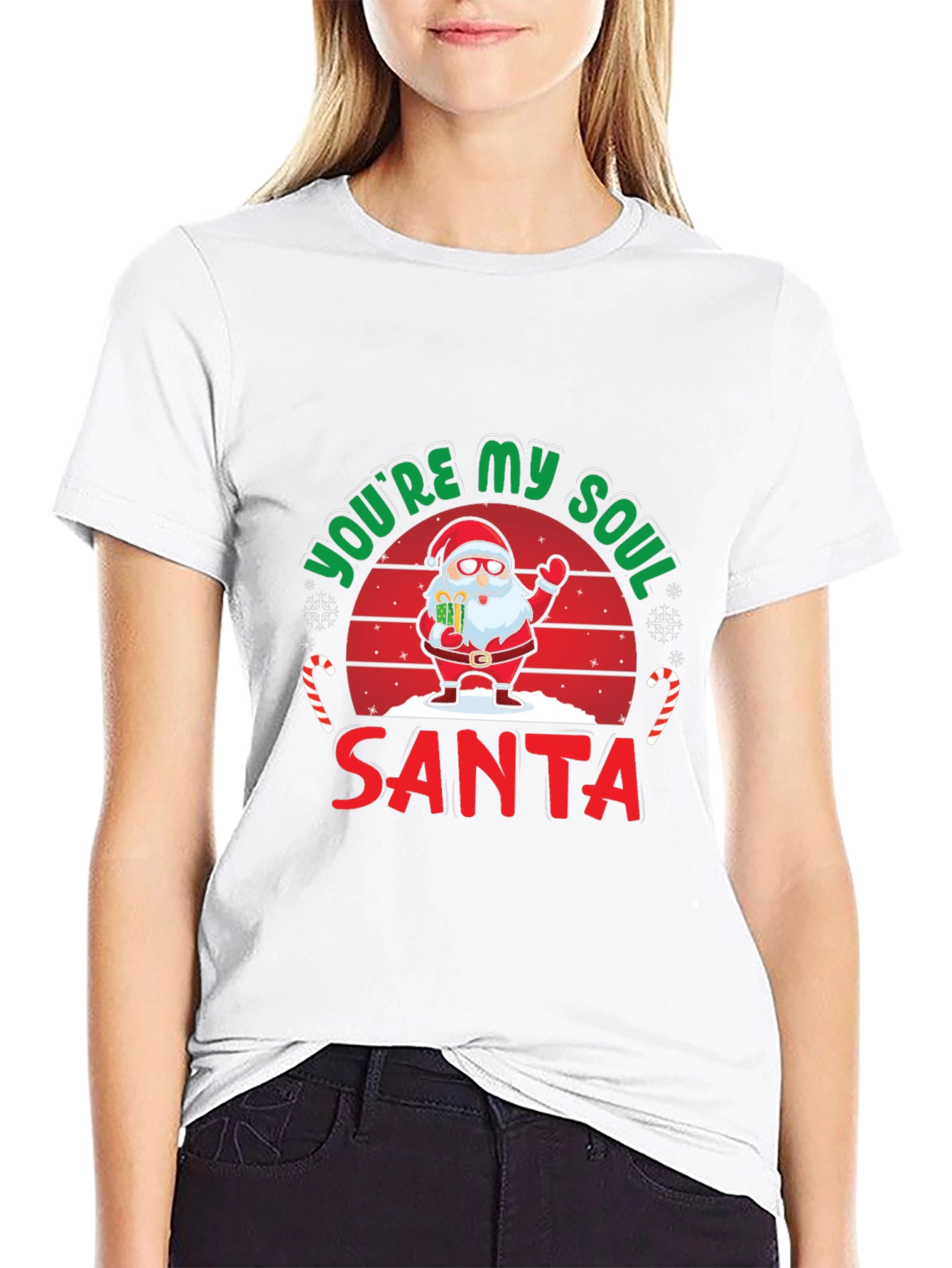 Youre My Soul Santa Black Graphic Tee