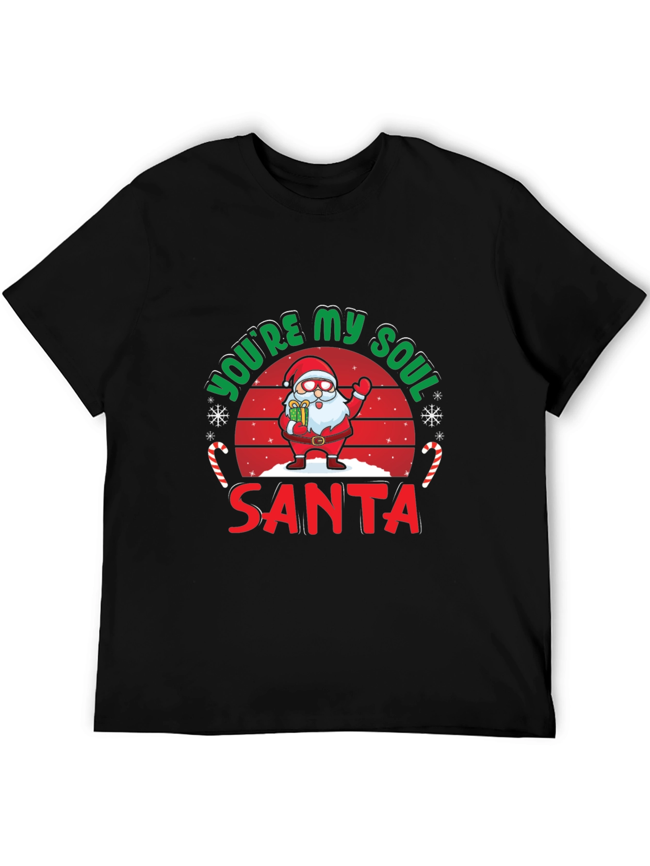 Youre My Soul Santa Black Graphic Tee