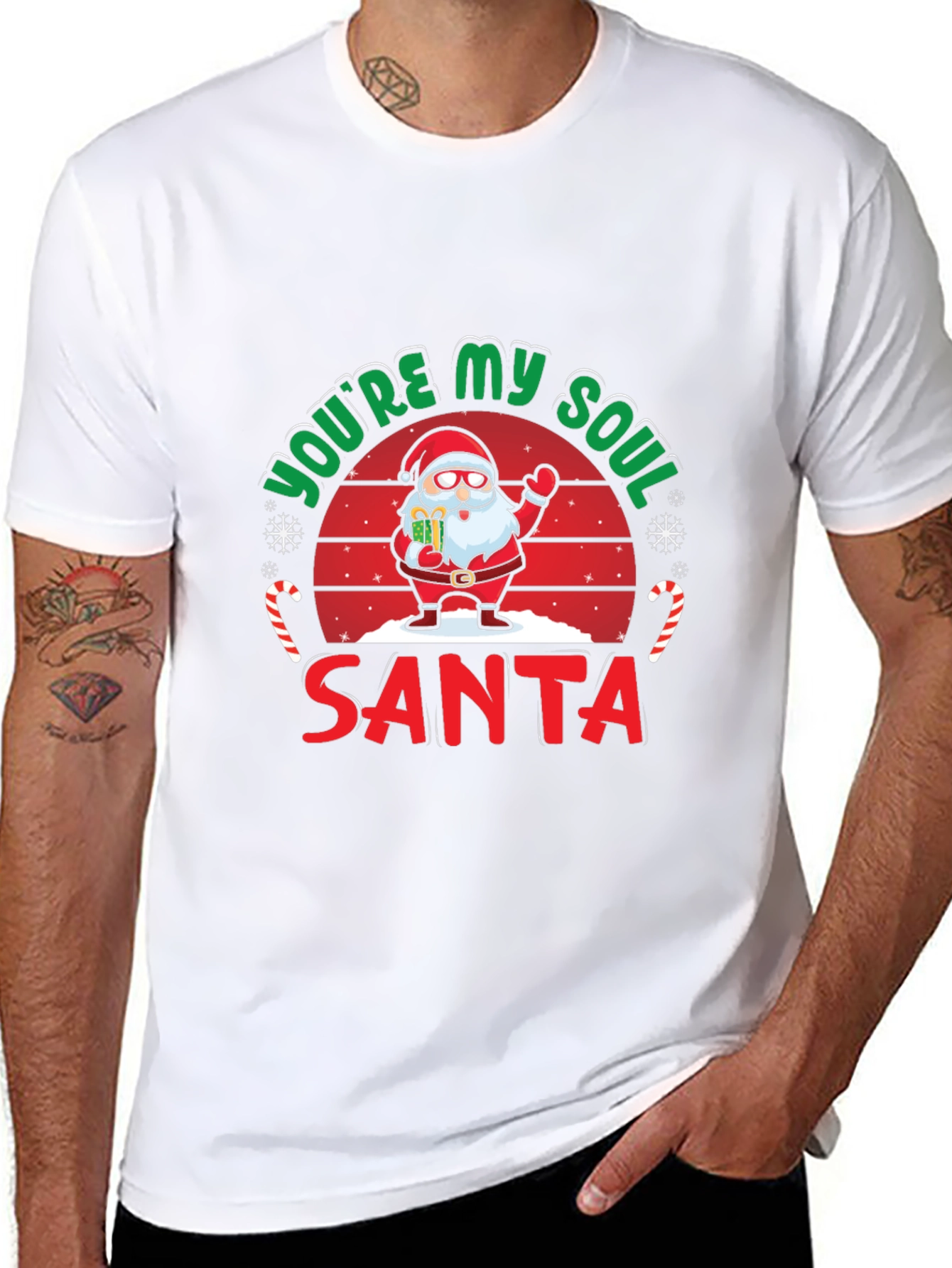 Youre My Soul Santa Black Graphic Tee