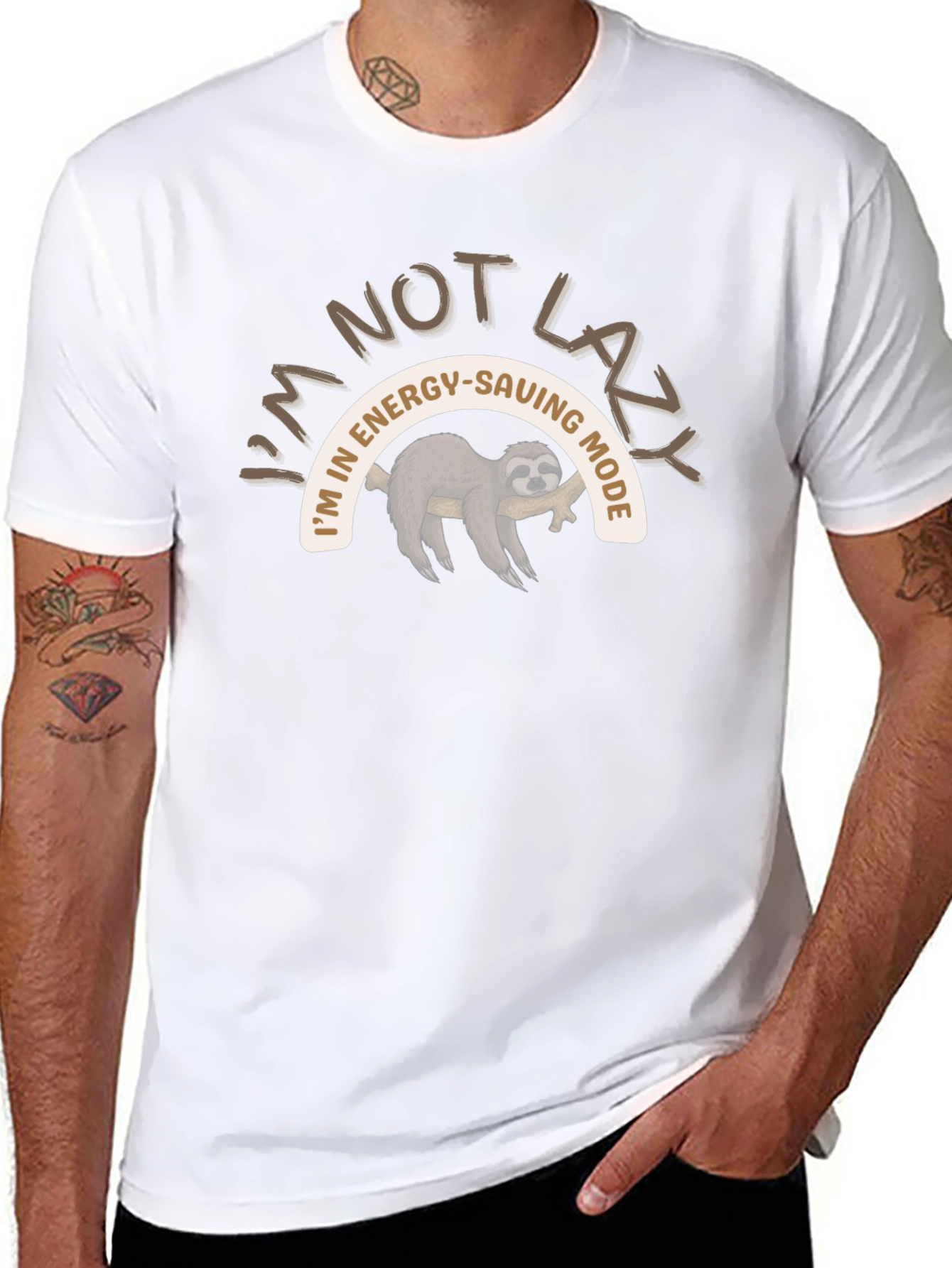 Im Not Lazy Energy Saving Mode Sloth T-Shirt