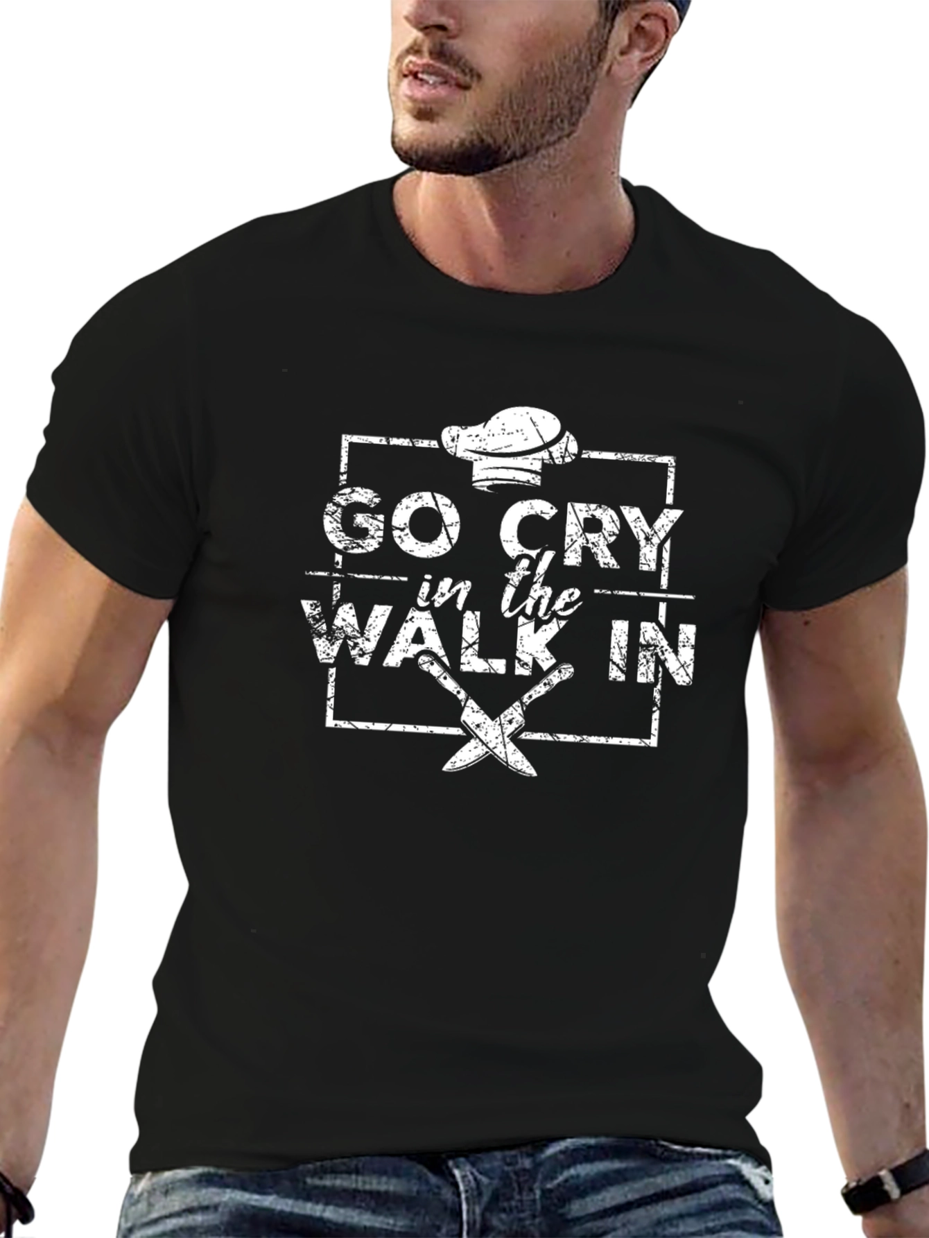 Go Cry in the Walk-In Chef T-Shirt