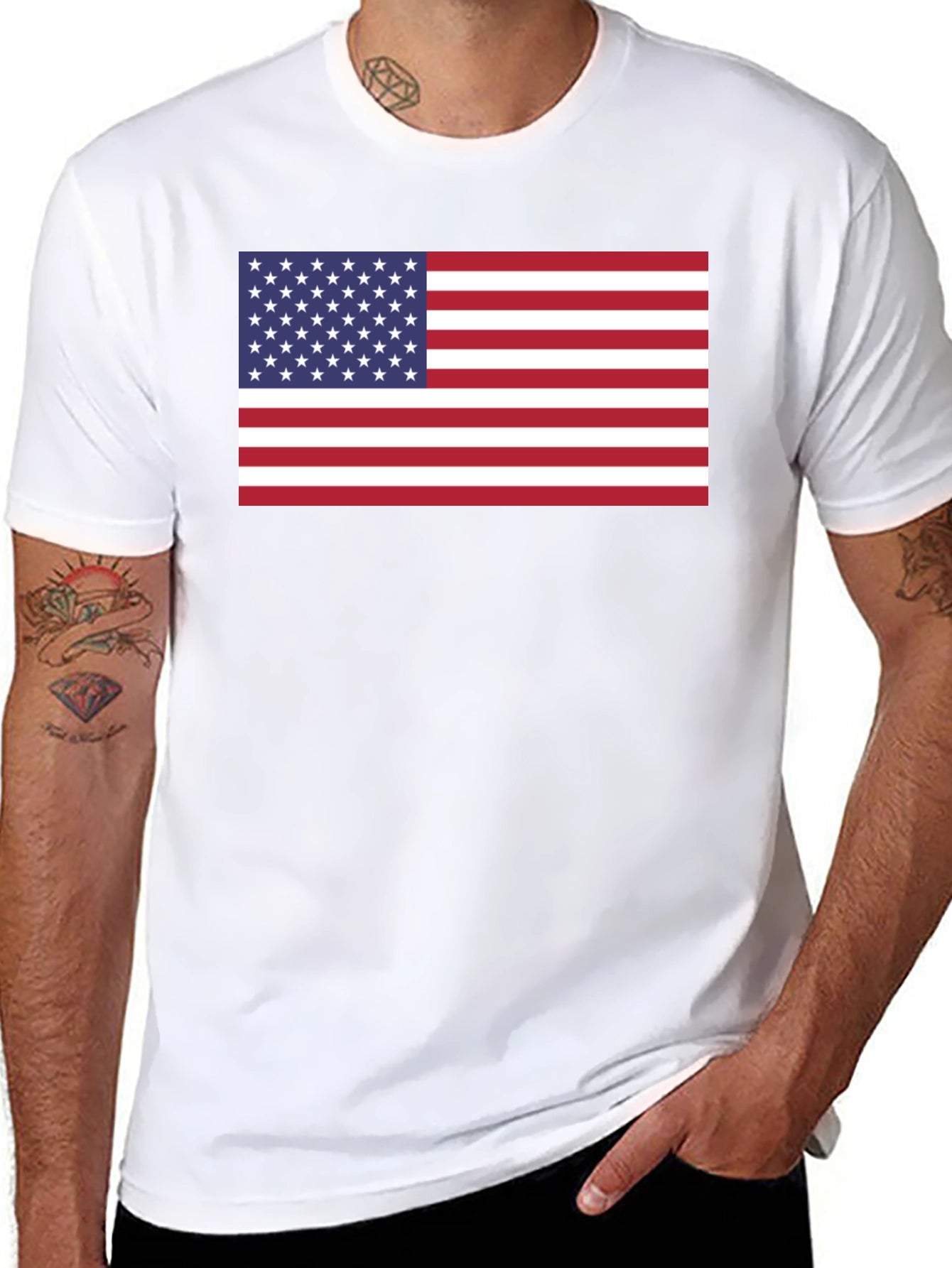 American Flag Graphic T-Shirt - Patriotic Pride