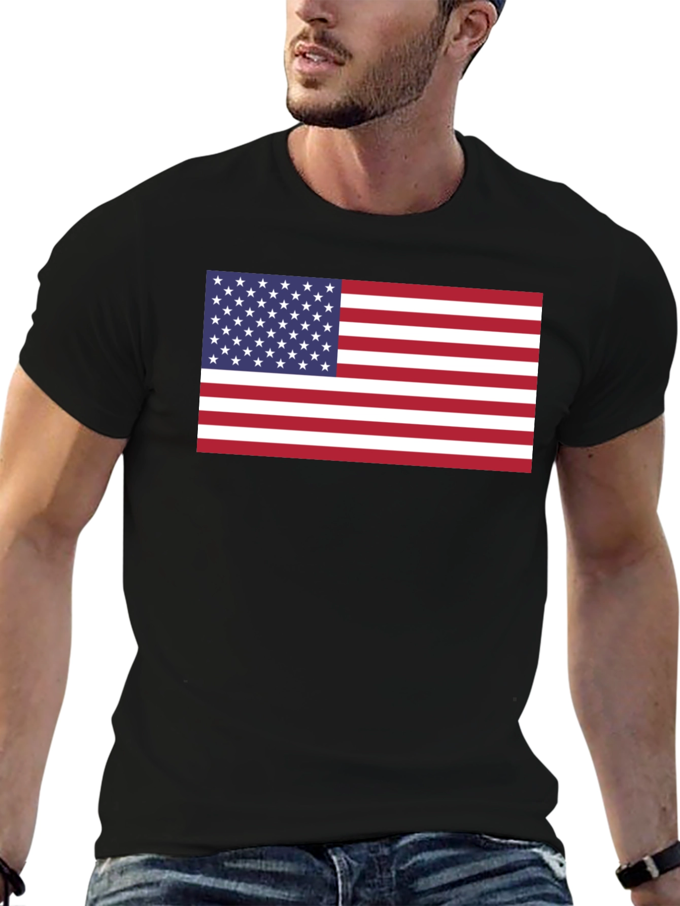 American Flag Graphic T-Shirt - Patriotic Pride