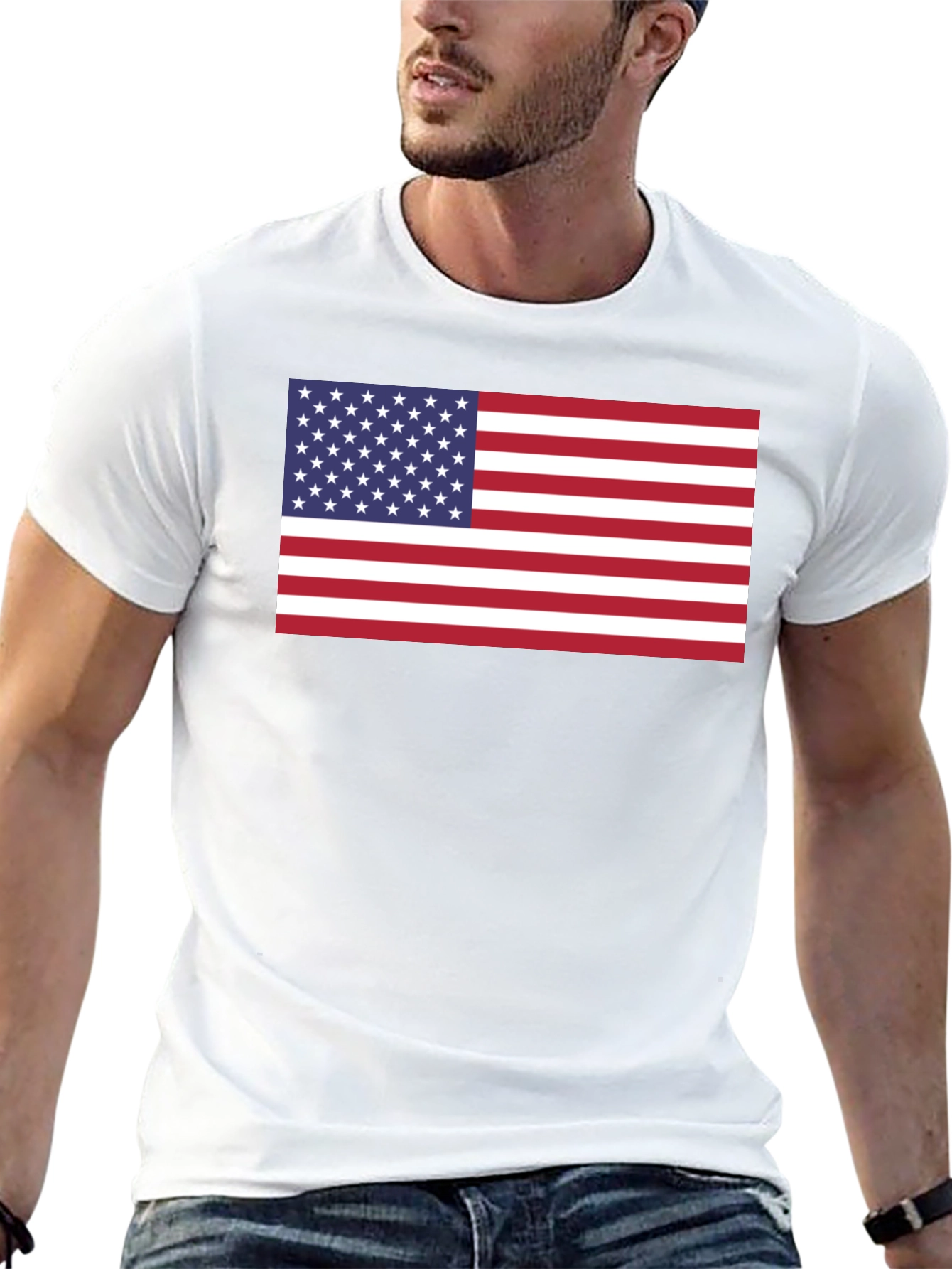 American Flag Graphic T-Shirt - Patriotic Pride