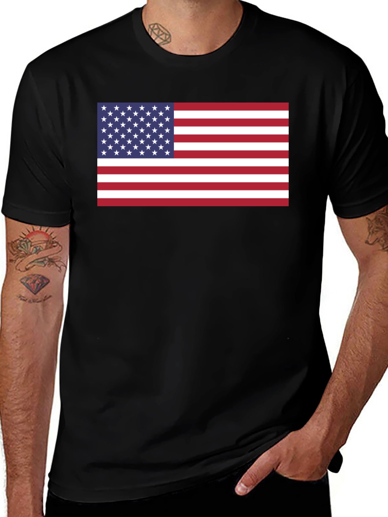 American Flag Graphic T-Shirt - Patriotic Pride
