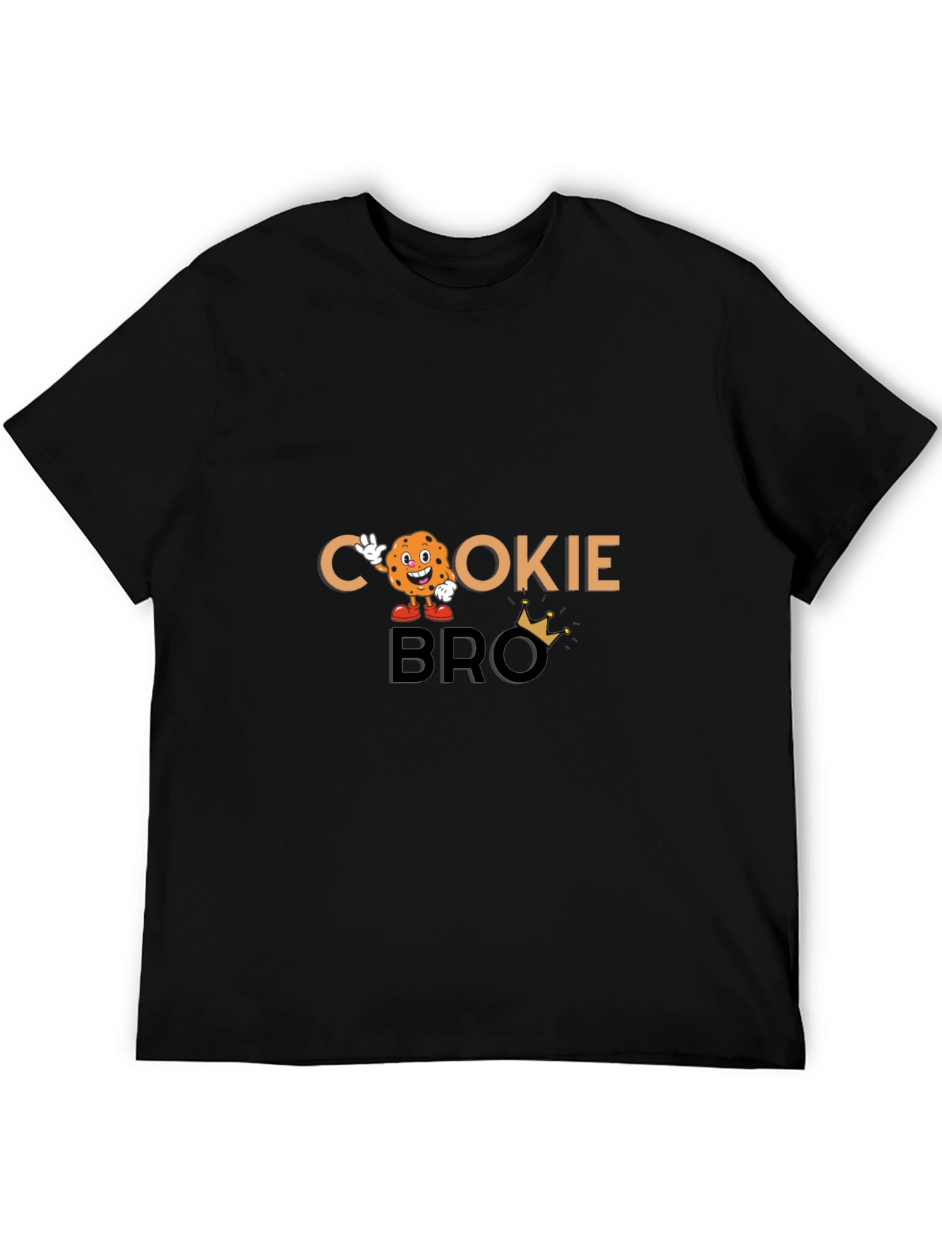 Cookie Bro Black Graphic T-Shirt