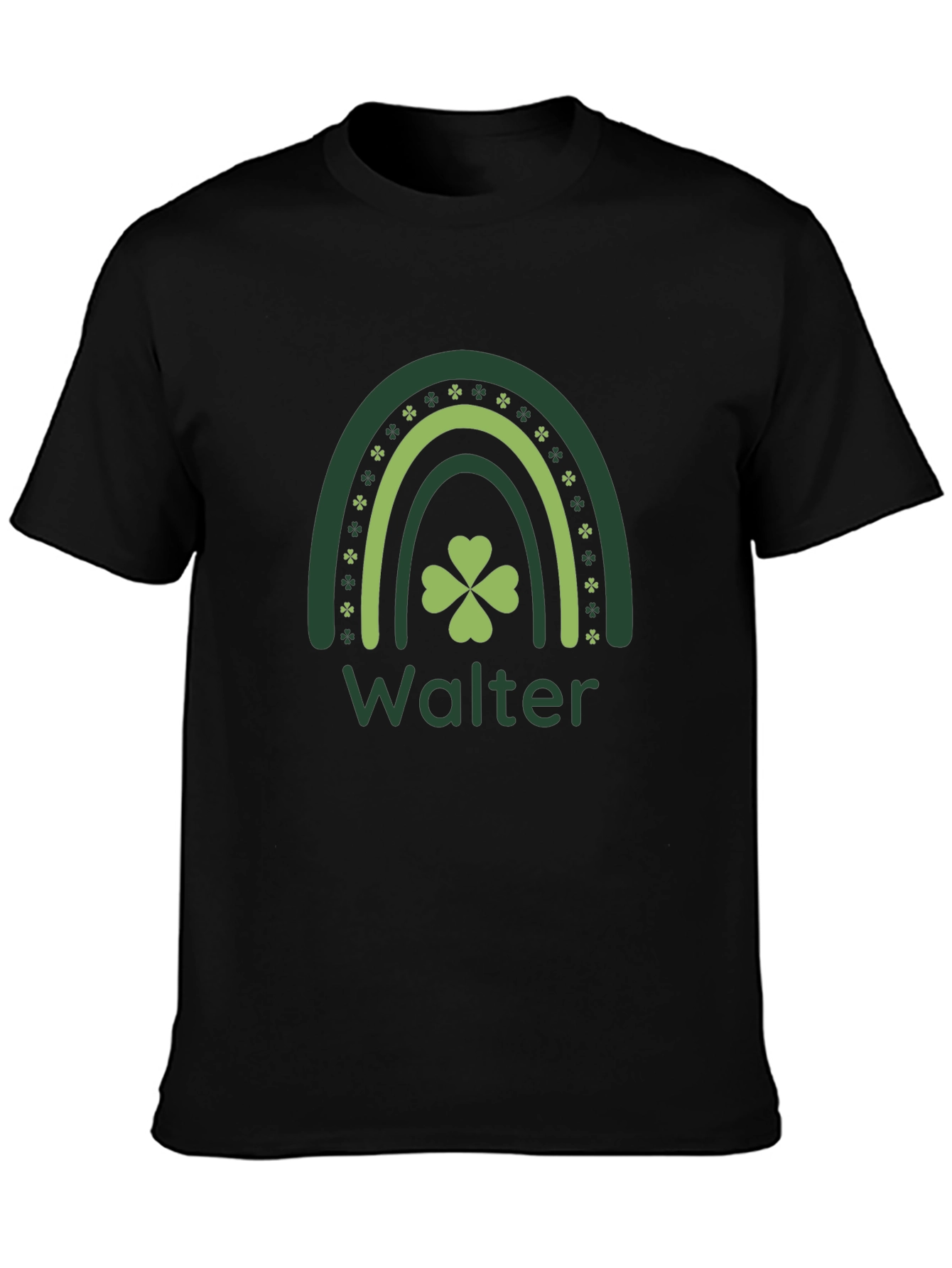 Walter Shamrock Rainbow Personalized St. Patricks Day T-Shirt