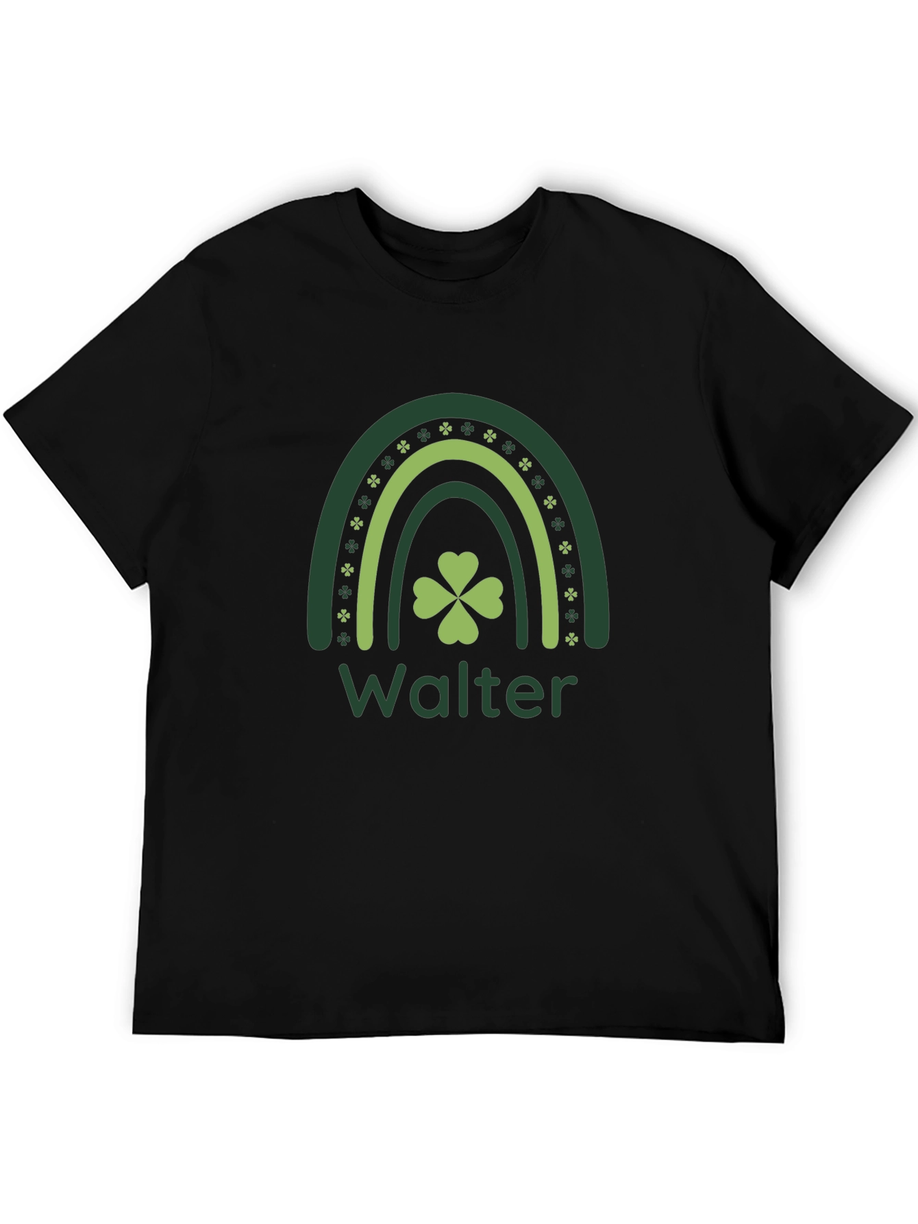 Walter Shamrock Rainbow Personalized St. Patricks Day T-Shirt