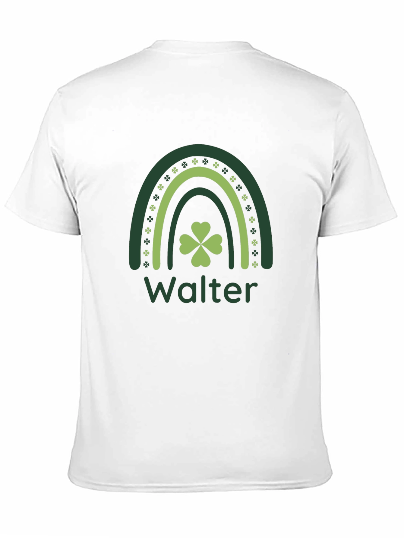 Walter Shamrock Rainbow Personalized St. Patricks Day T-Shirt