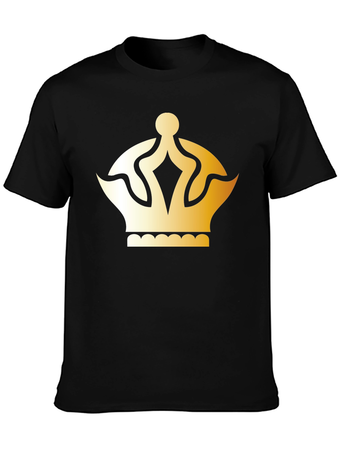 Gold Crown Graphic T-Shirt - Classic Style