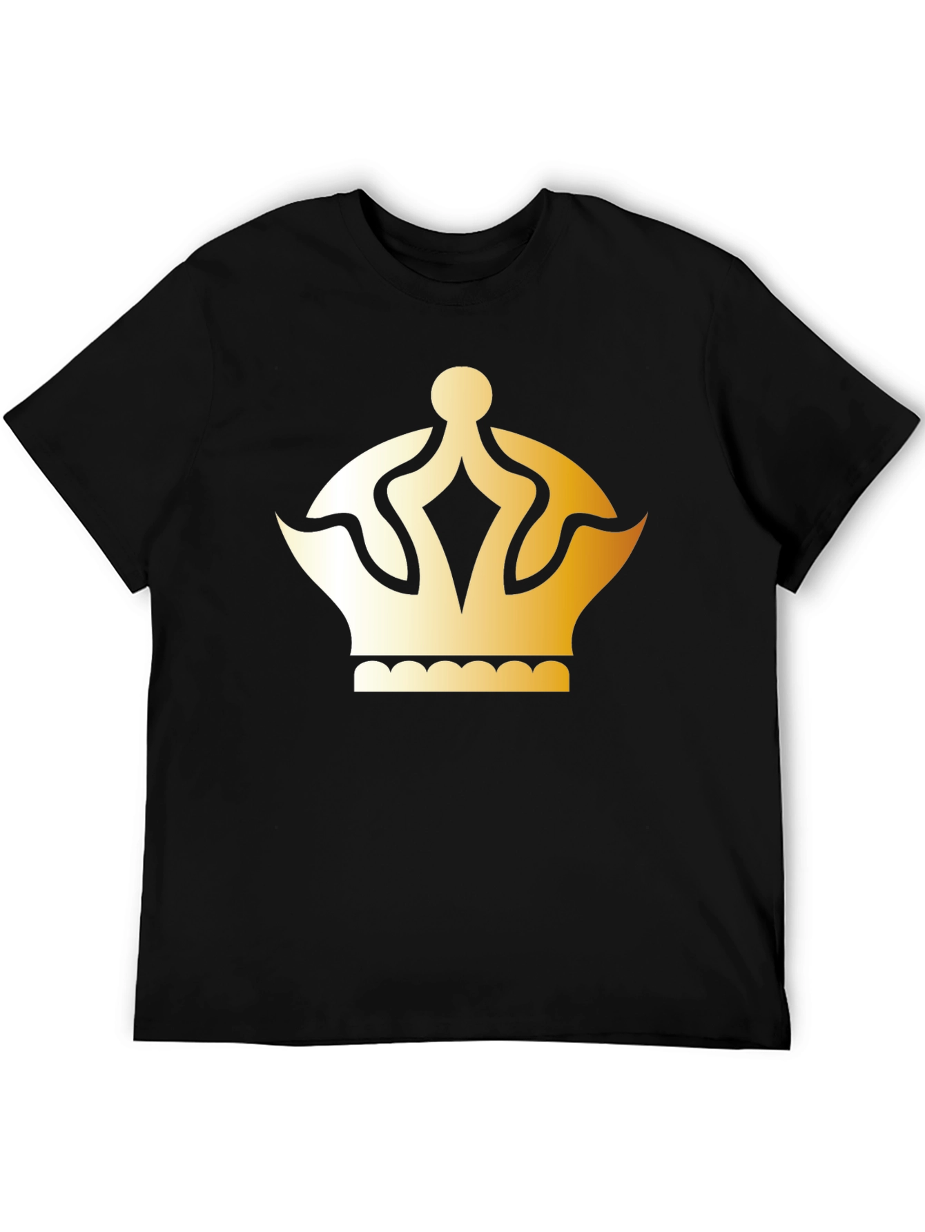 Gold Crown Graphic T-Shirt - Classic Style
