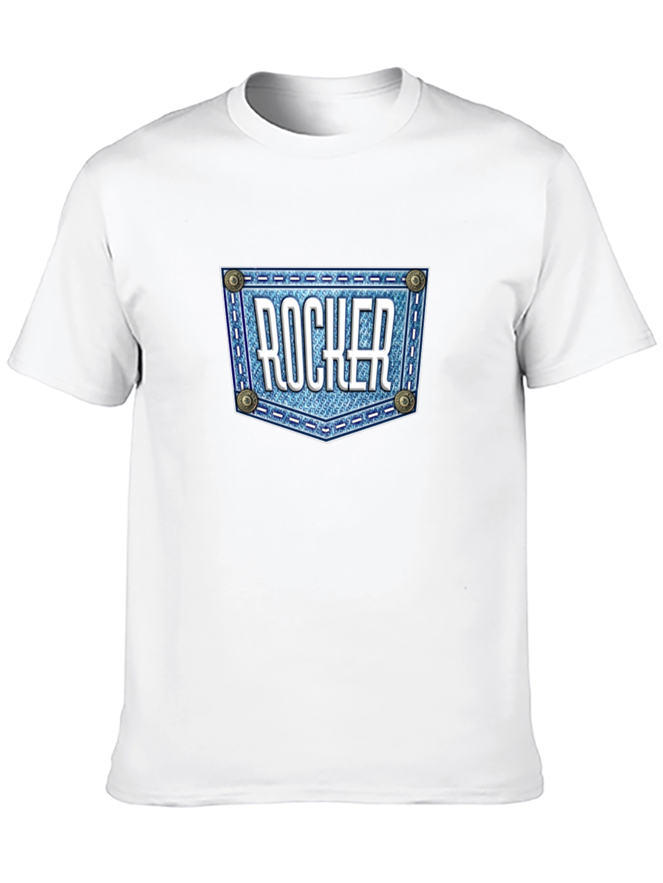 Rocker Denim Pocket Graphic T-Shirt