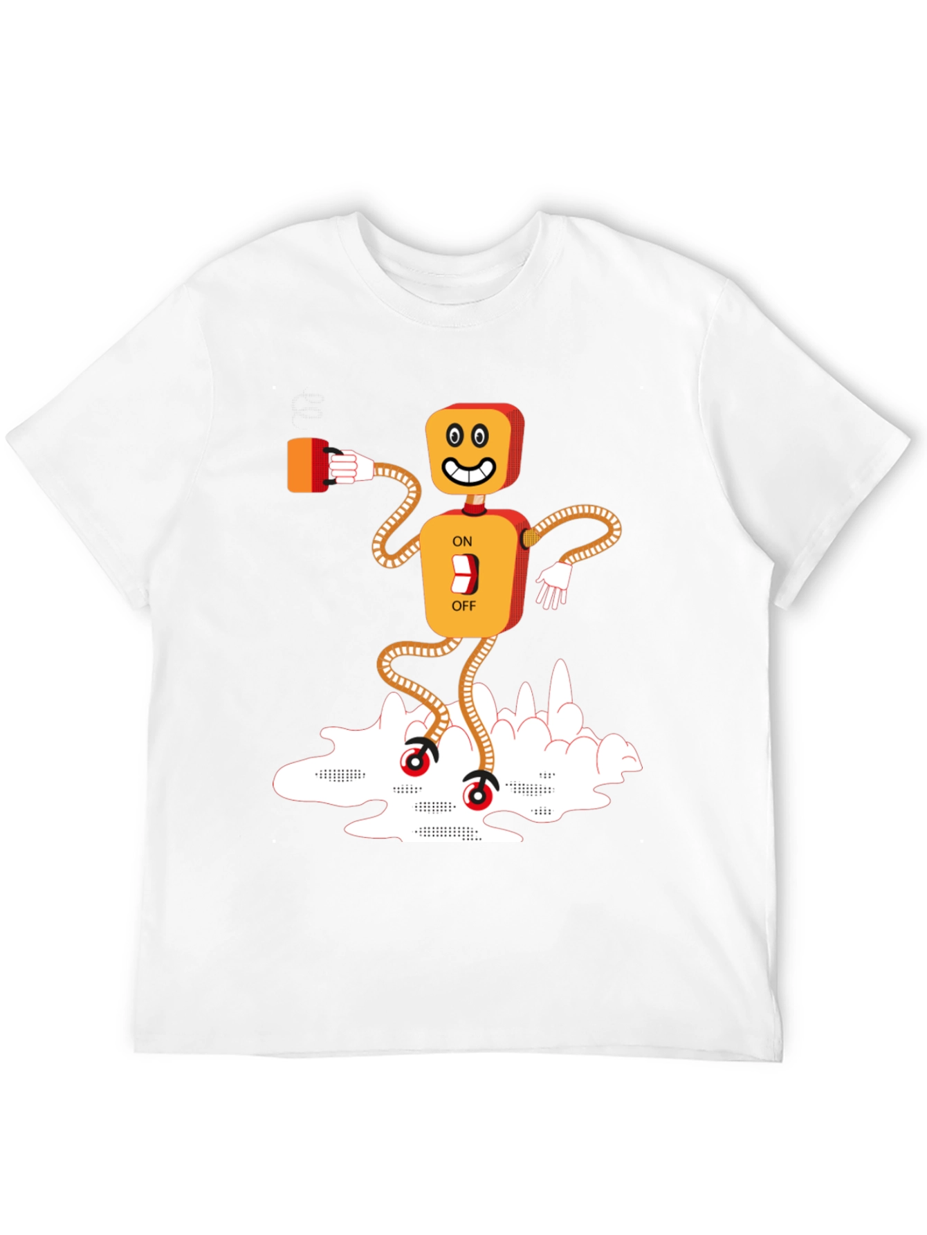 Robot On/Off Switch Graphic Tee