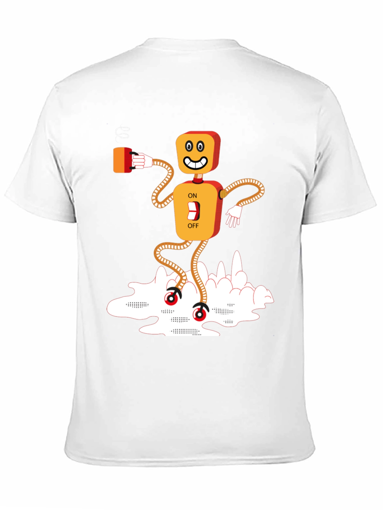 Robot On/Off Switch Graphic Tee