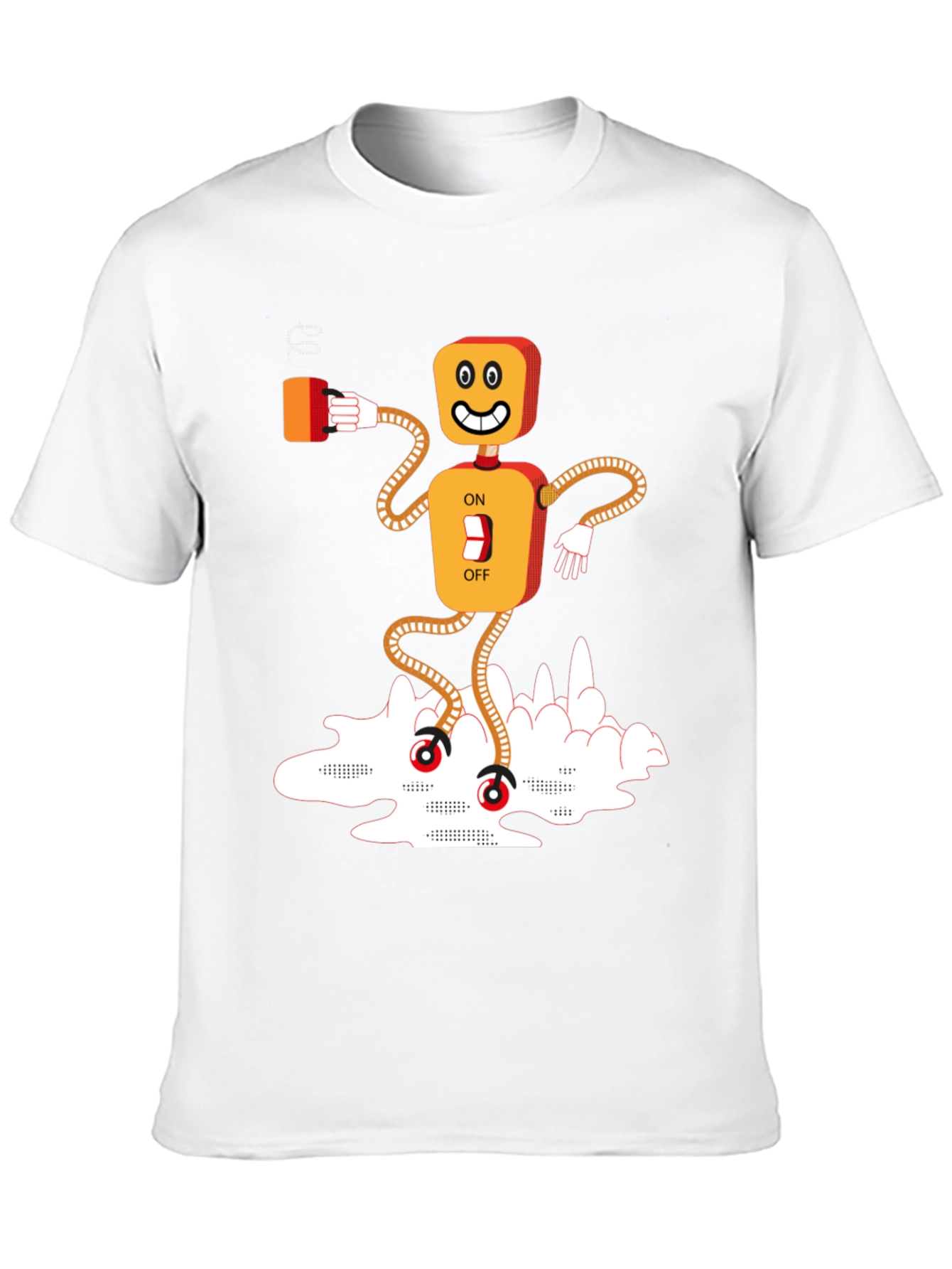 Robot On/Off Switch Graphic Tee