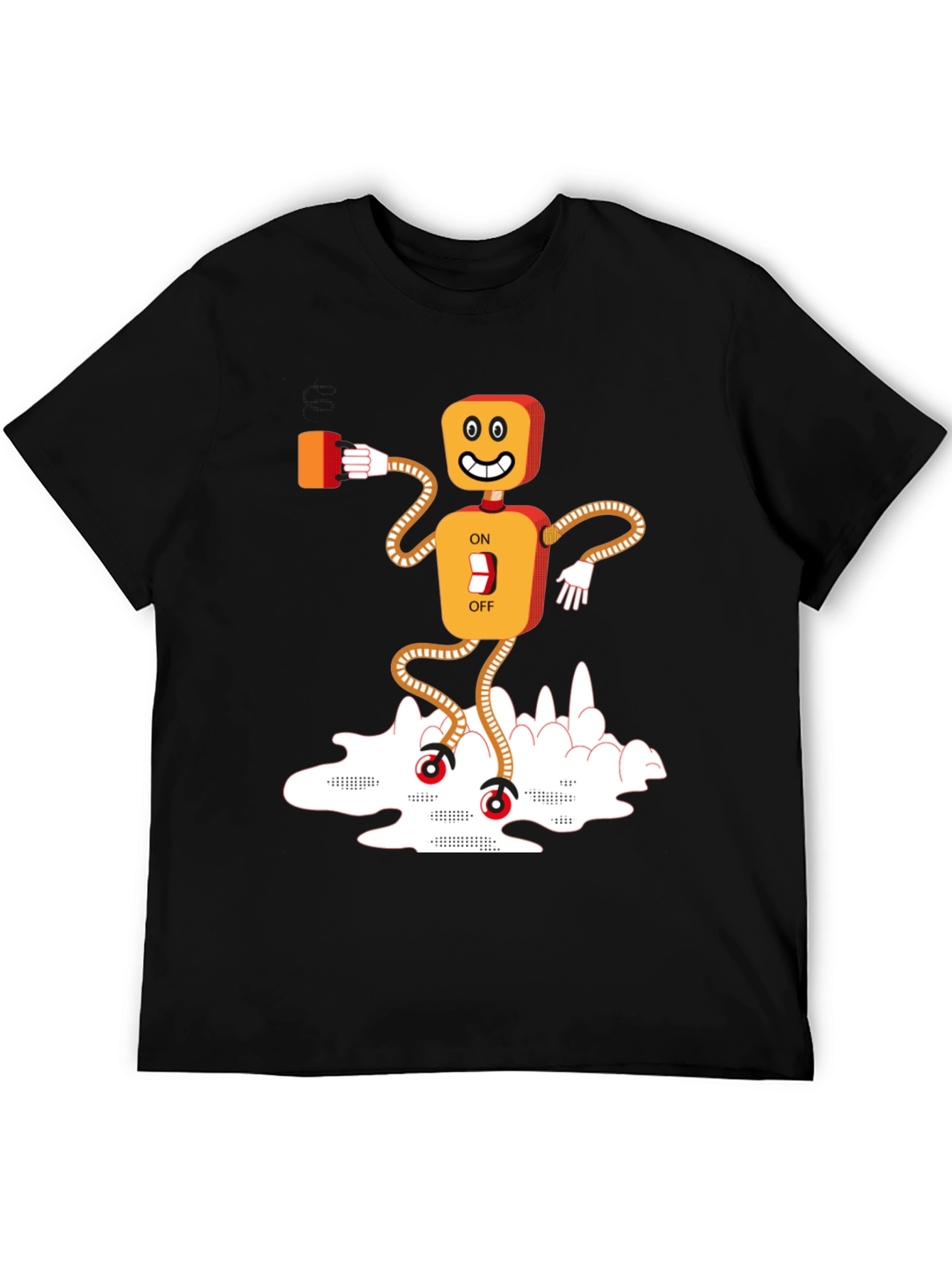 Robot On/Off Switch Graphic Tee