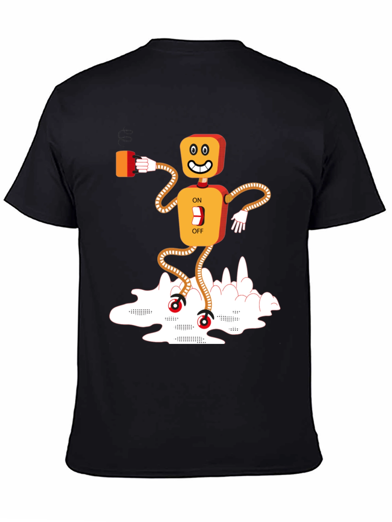 Robot On/Off Switch Graphic Tee