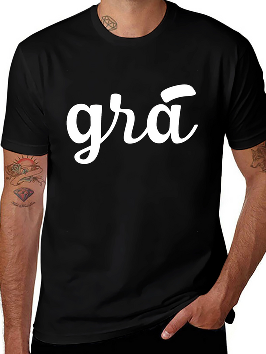 Grá T-Shirt - Black Casual Comfortable