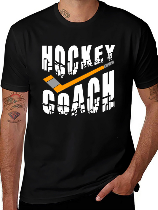 Hockey Coach Graphic T-Shirt