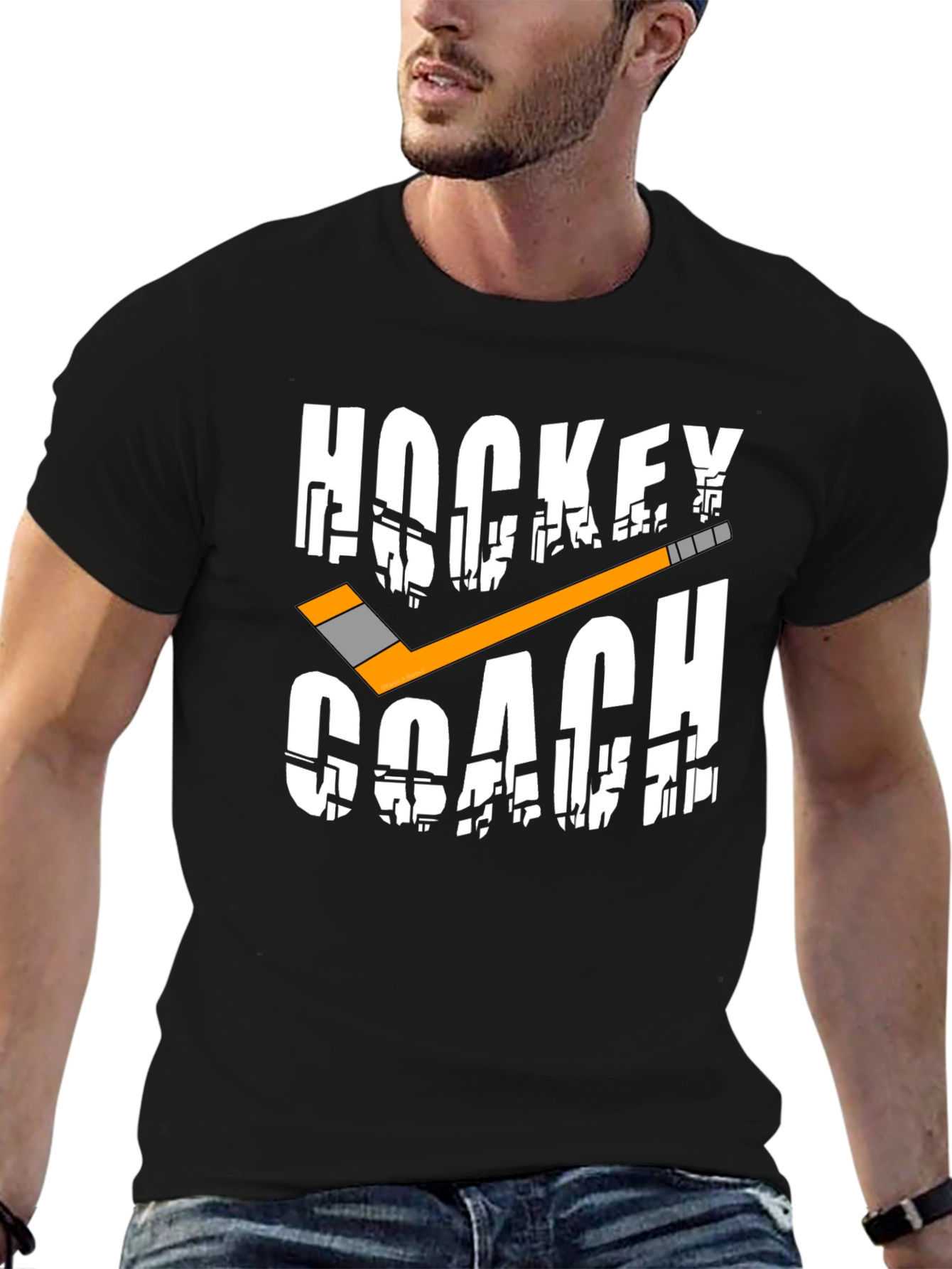 Hockey Coach Graphic T-Shirt