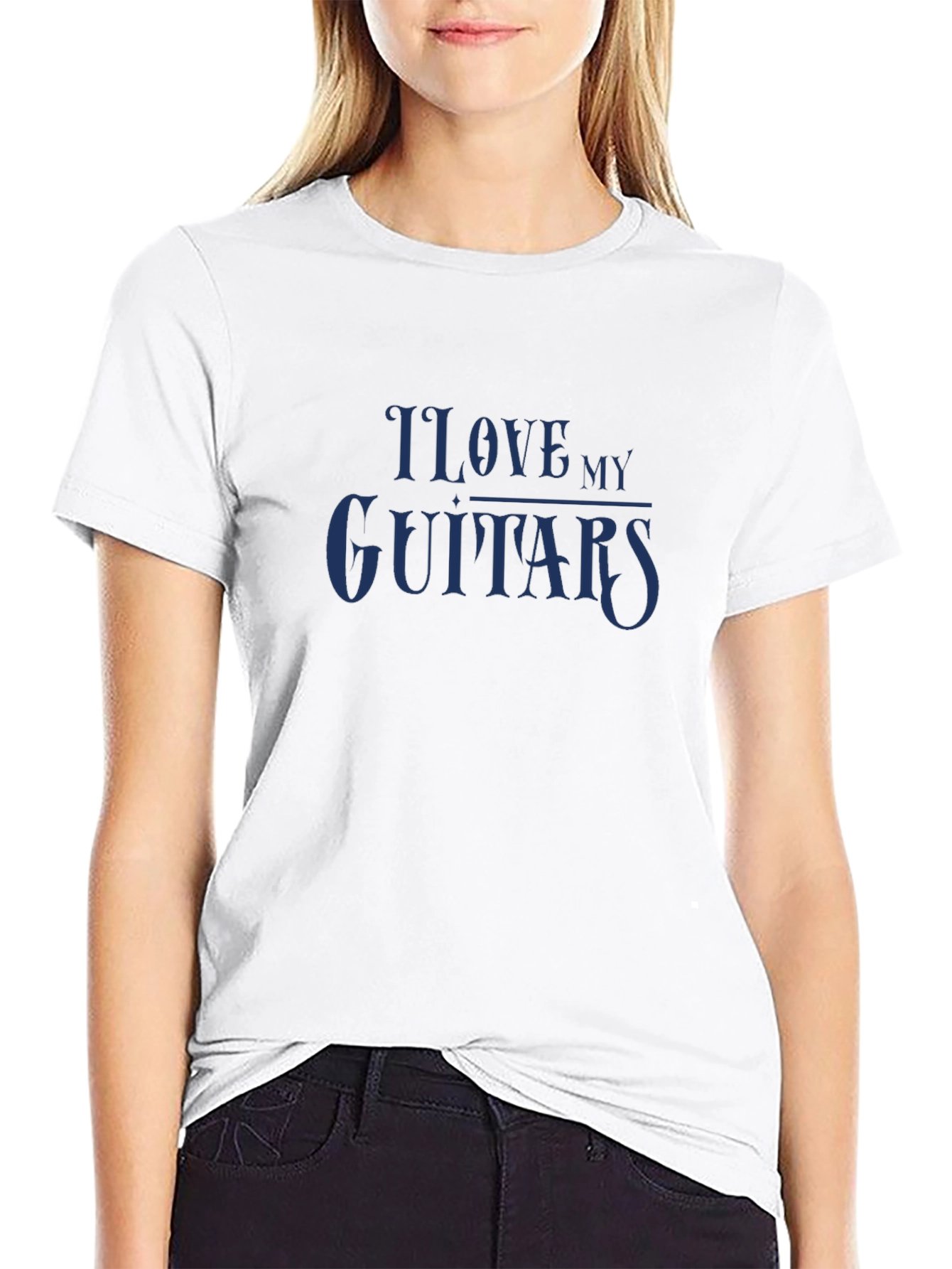 I Love My Guitars Graphic T-Shirt - Classic Style