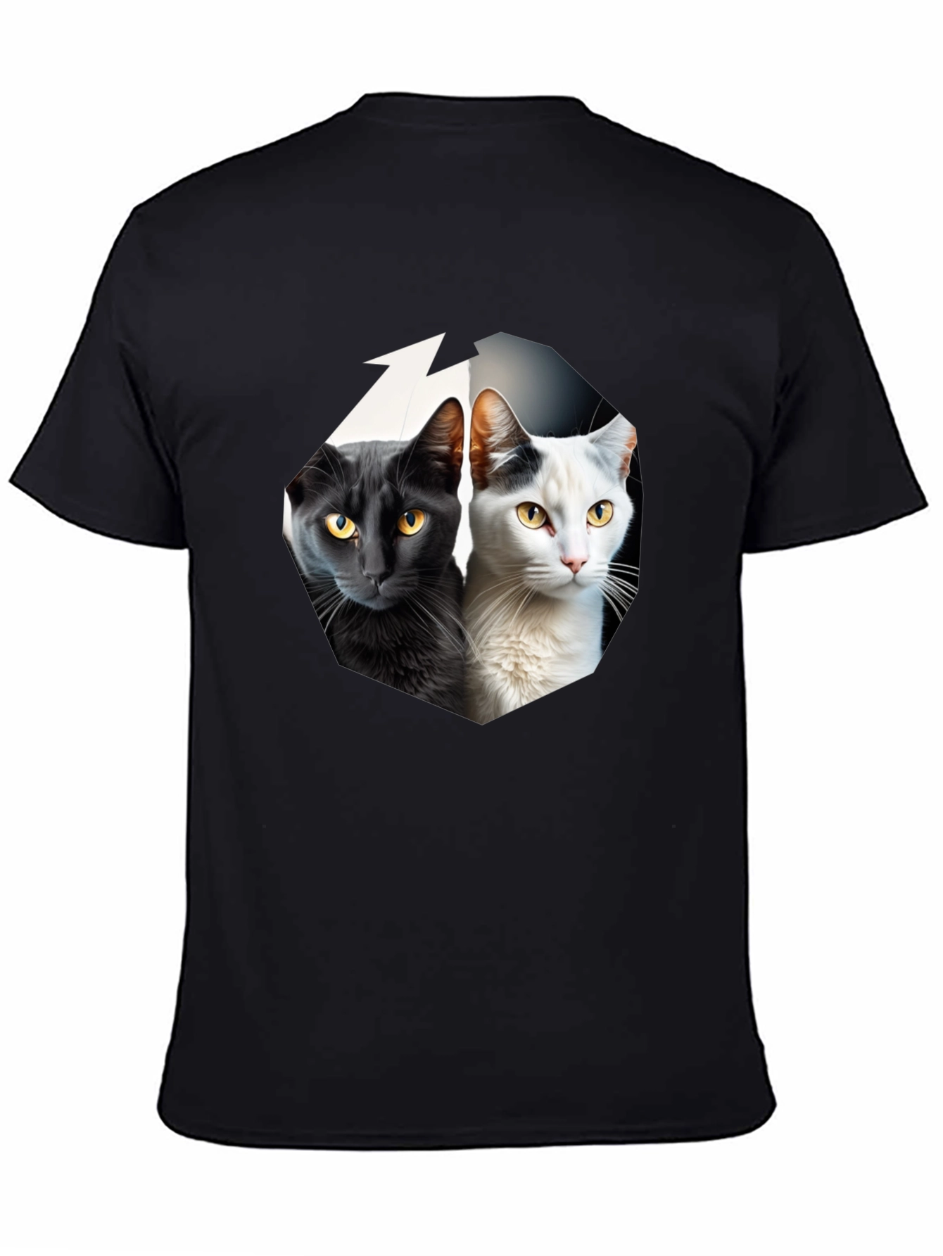 Yin Yang Cats Graphic Tee