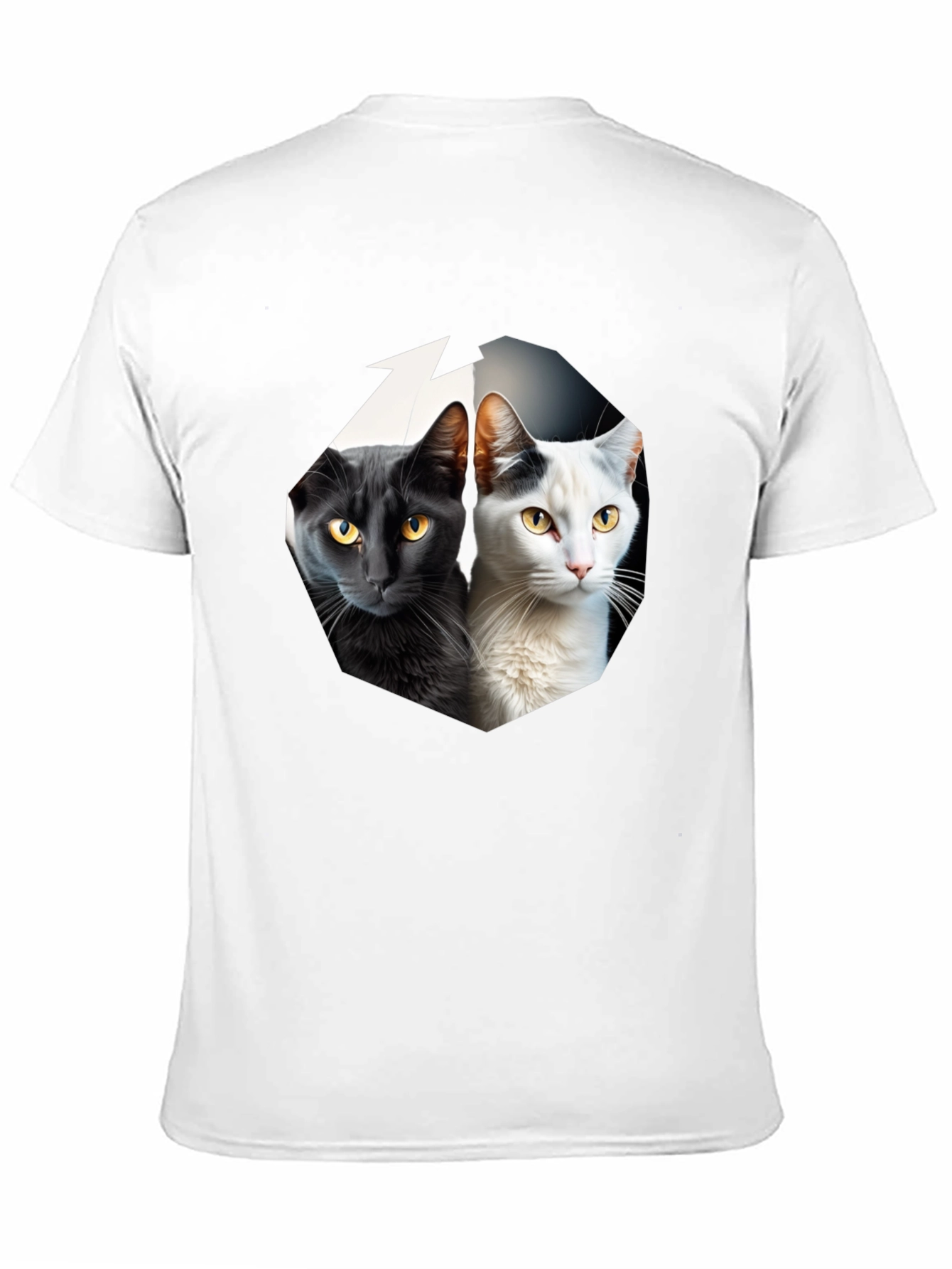 Yin Yang Cats Graphic Tee