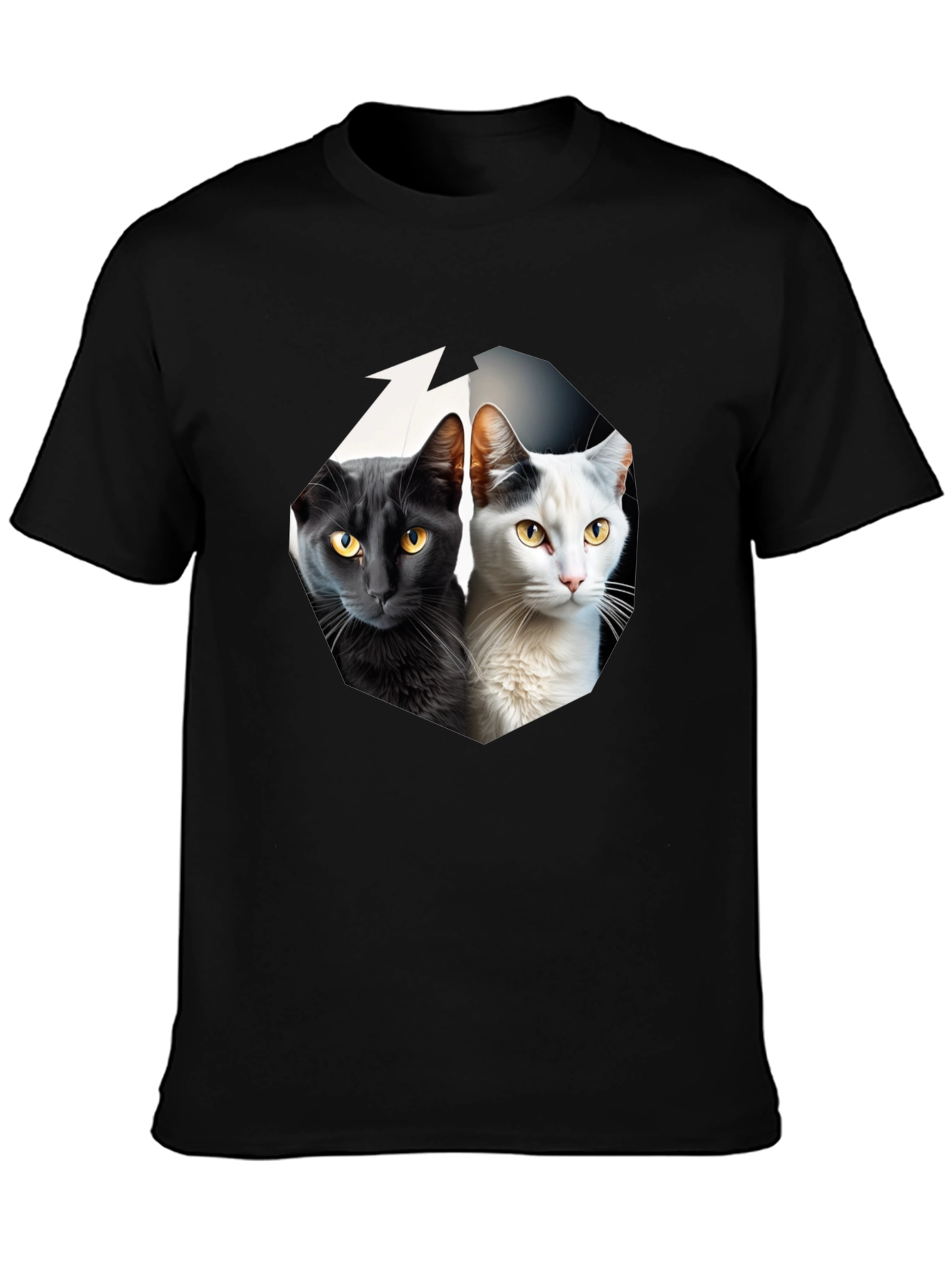 Yin Yang Cats Graphic Tee
