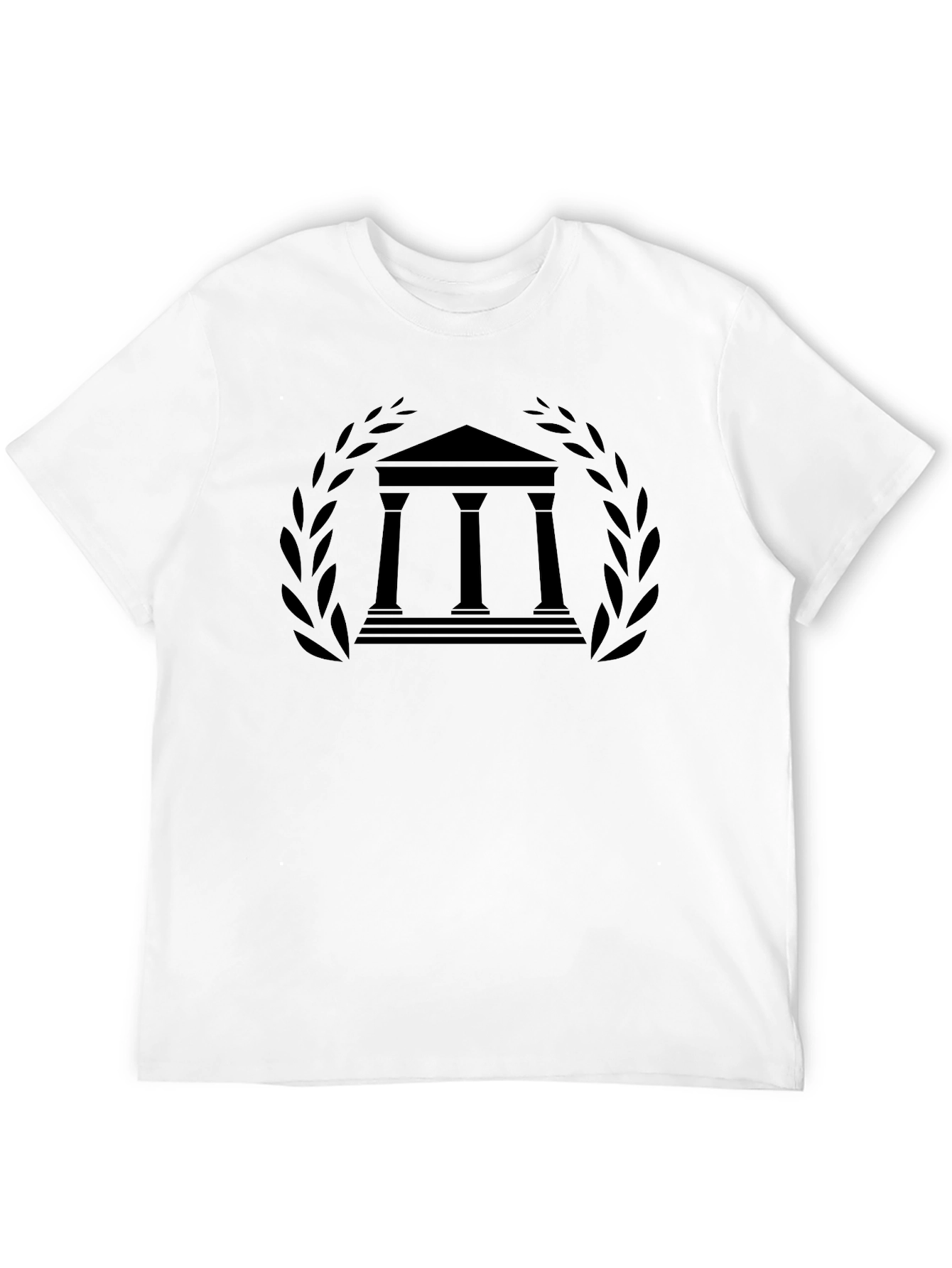 Ancient Greece Temple T-Shirt - Black