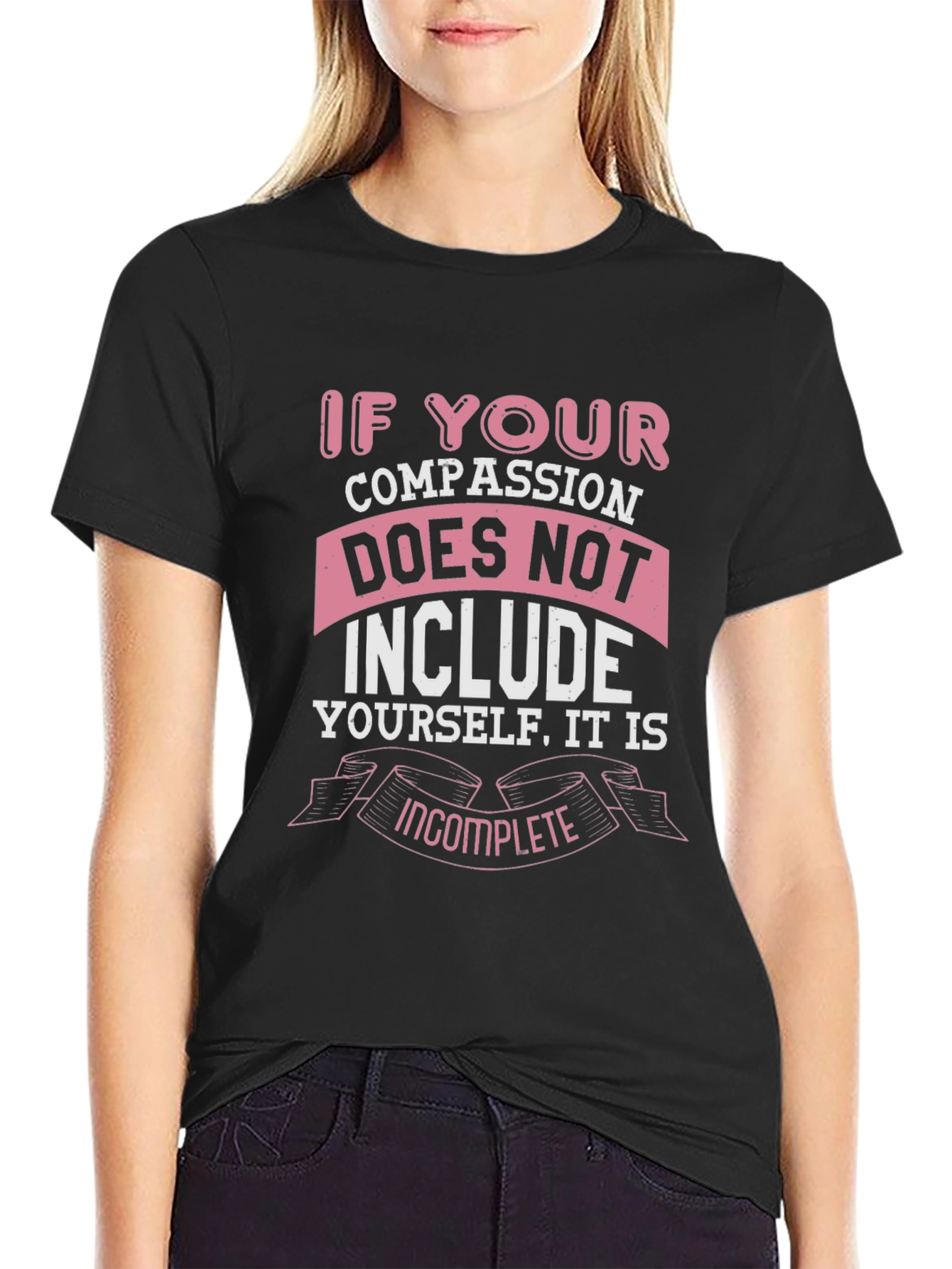 Compassion Graphic Tee - Treat Yourself Well T-Shirt