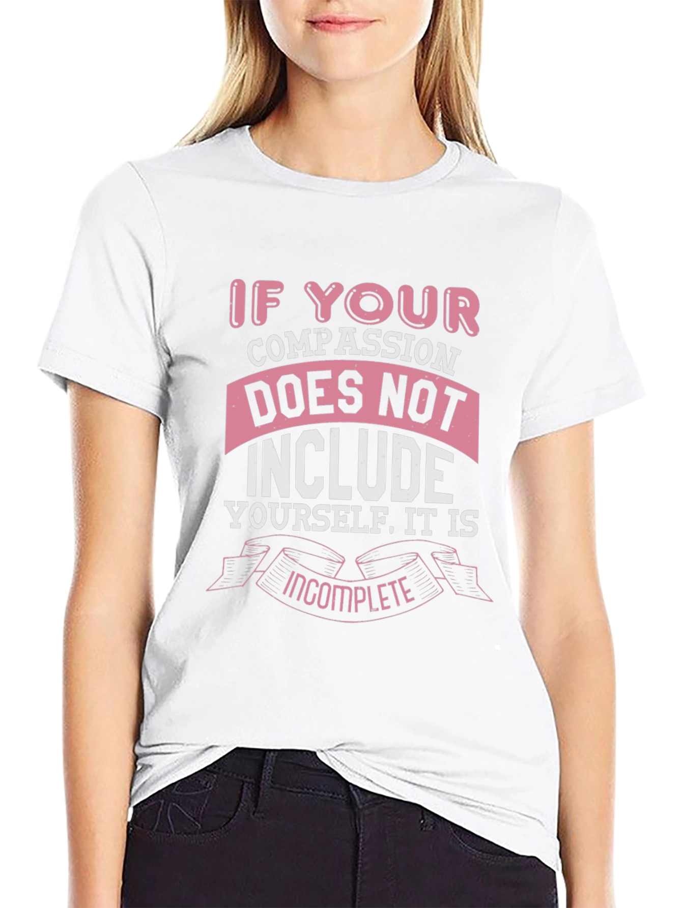 Compassion Graphic Tee - Treat Yourself Well T-Shirt