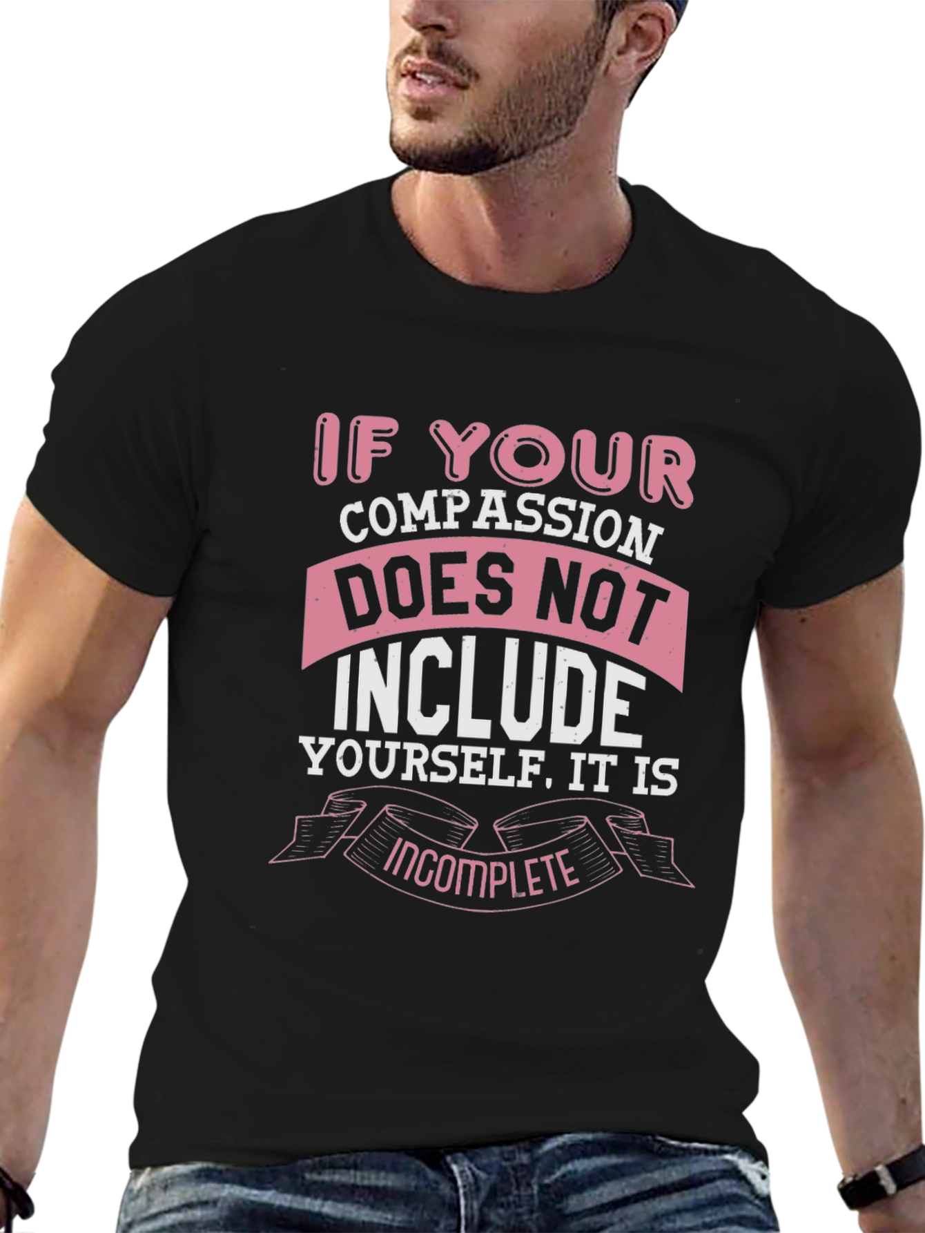 Compassion Graphic Tee - Treat Yourself Well T-Shirt