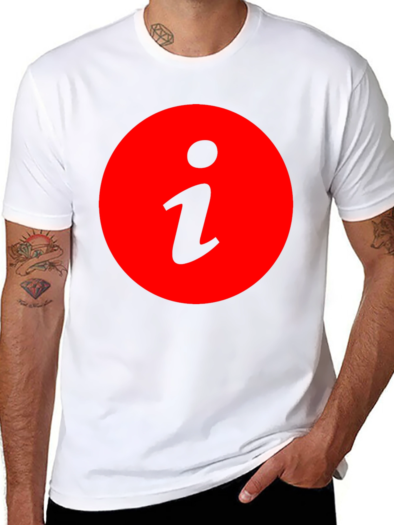 Info Graphic Mens Black T-Shirt