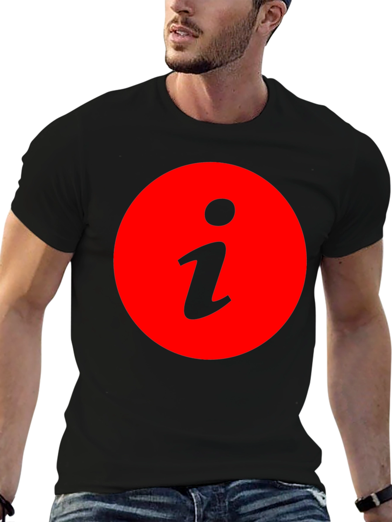 Info Graphic Mens Black T-Shirt