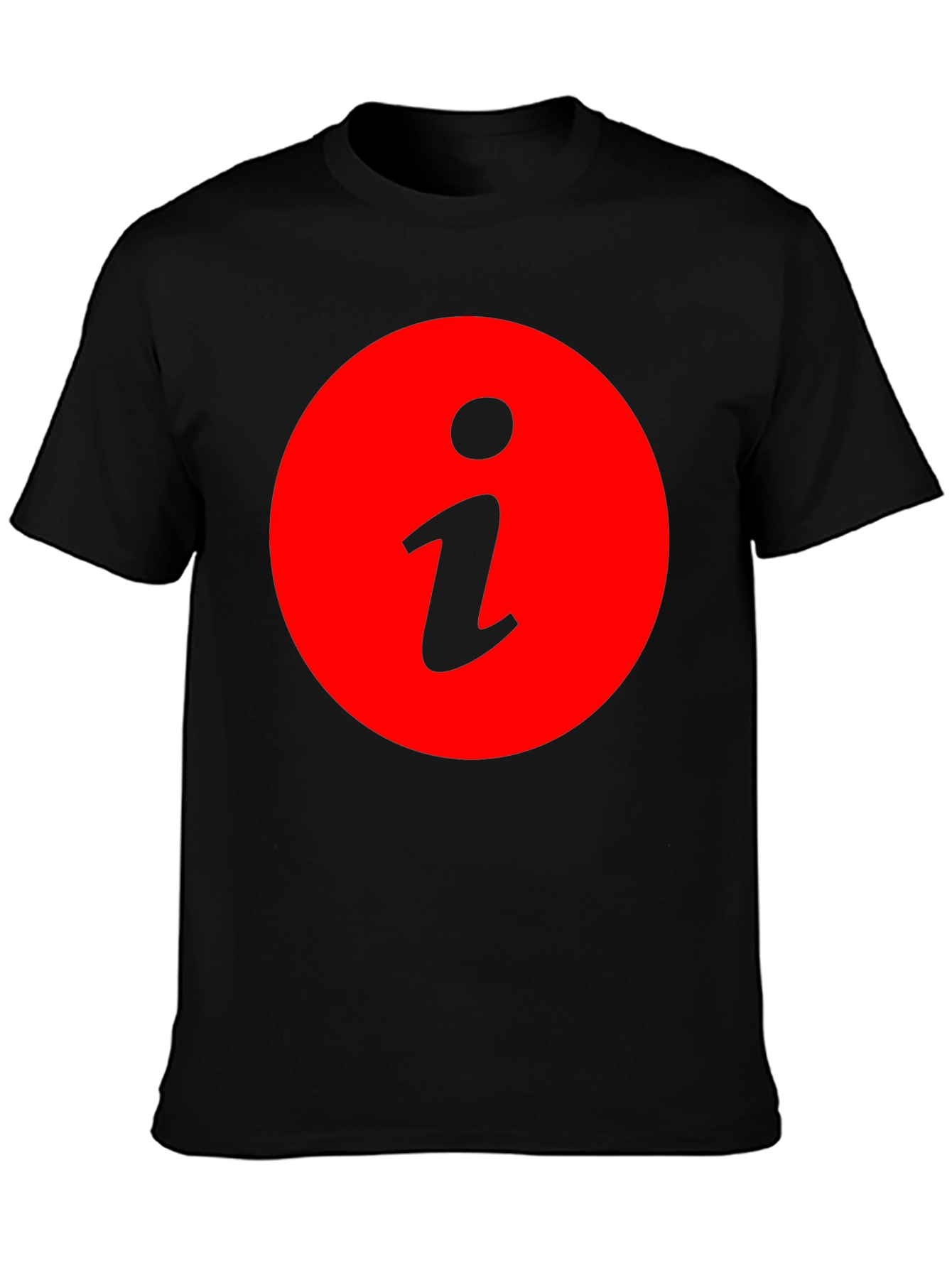 Info Graphic Mens Black T-Shirt